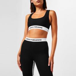 Rabanne Tape Logo Bra