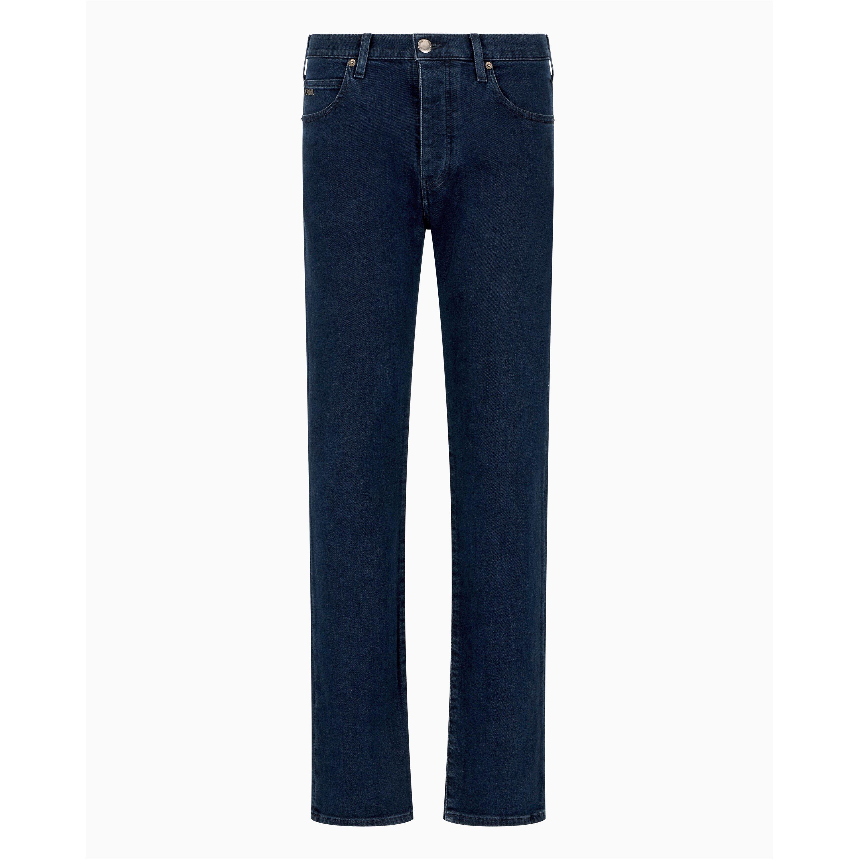 Solid Blue 0942 - Emporio Armani - Mens J21 Jeans - 8