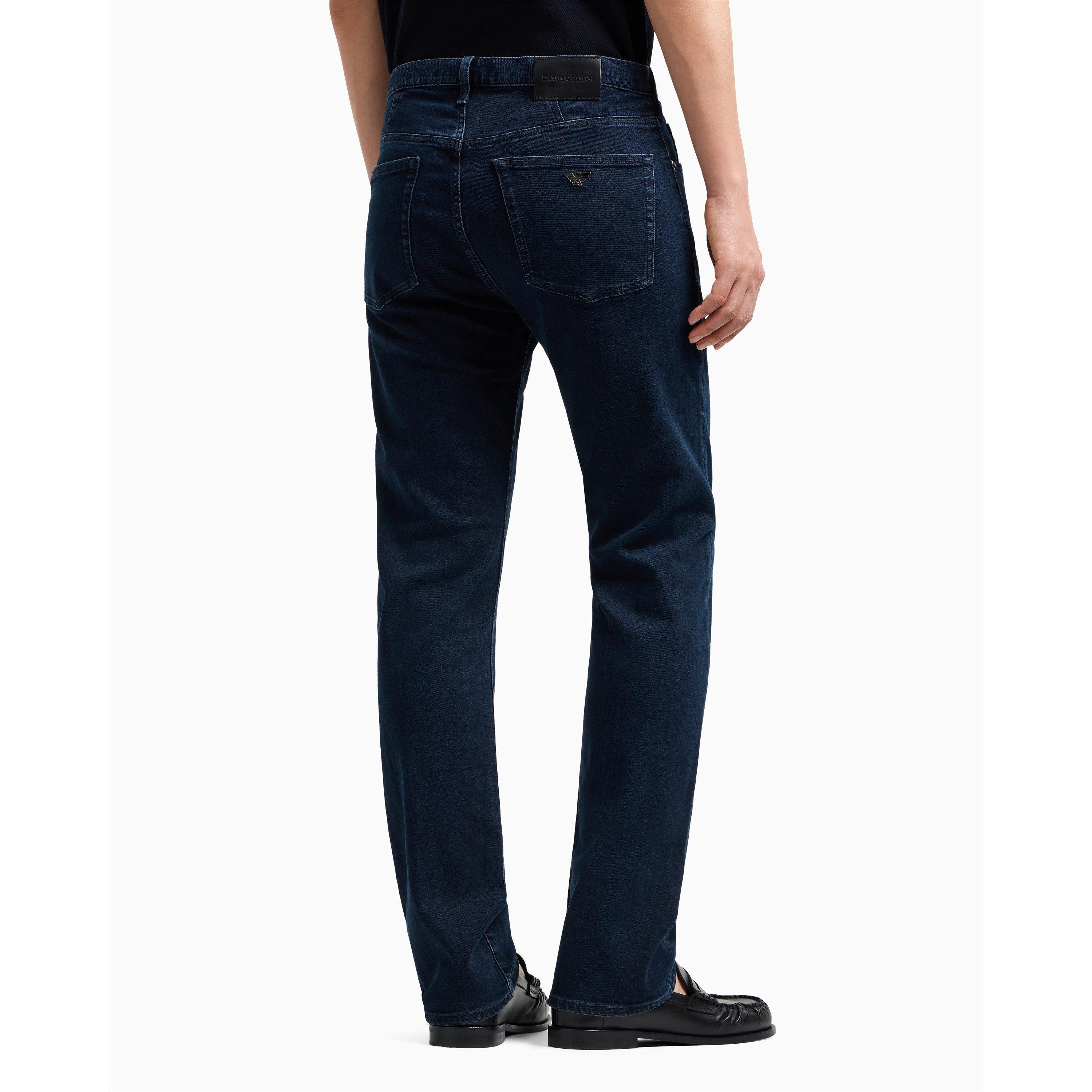 Solid Blue 0942 - Emporio Armani - Mens J21 Jeans - 4
