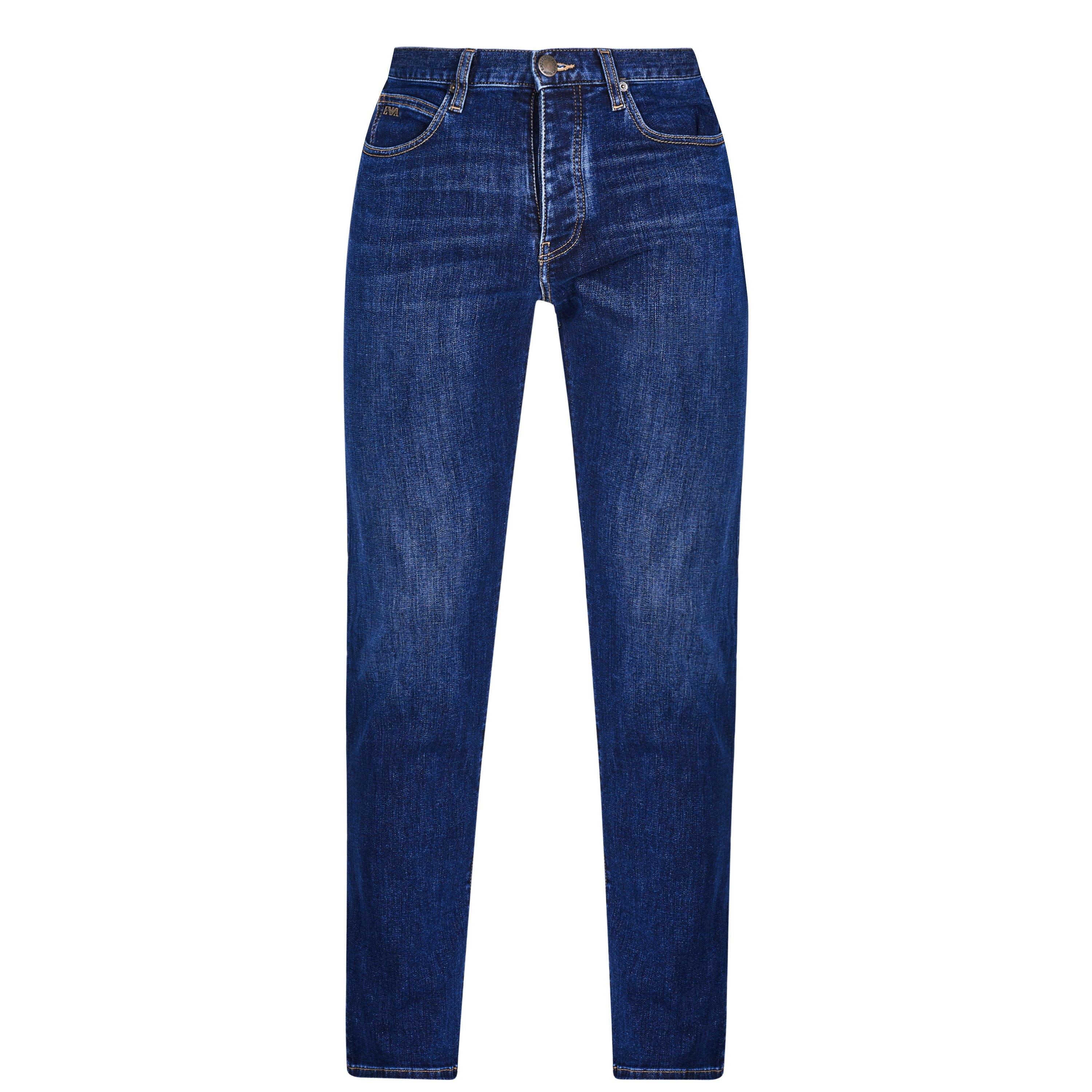 Emporio Armani Men's Mid Blue 0942 J21 Jeans - 38W R