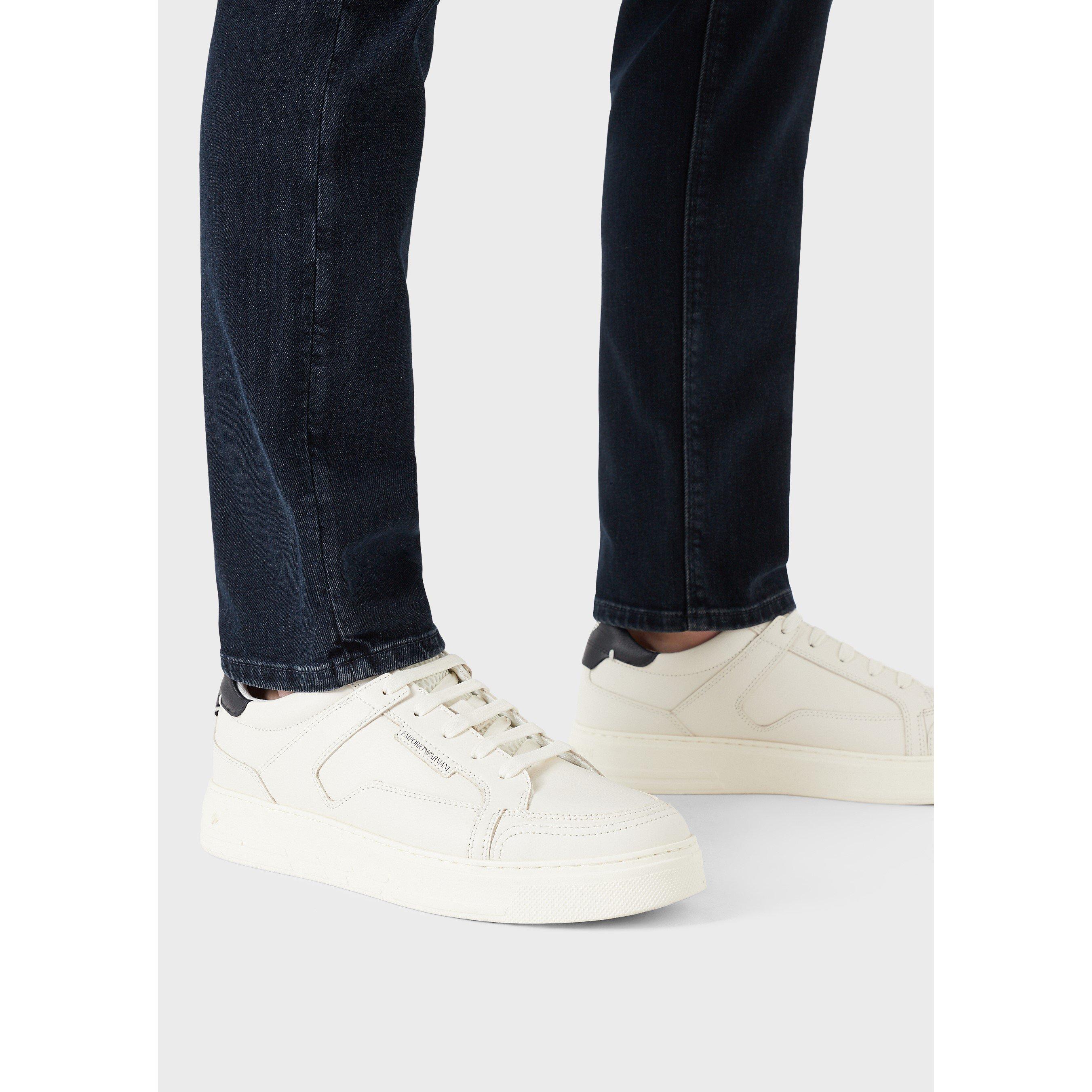 Solid Blue 0942 - Emporio Armani - Men's Slim Fit J06 Jeans - 5