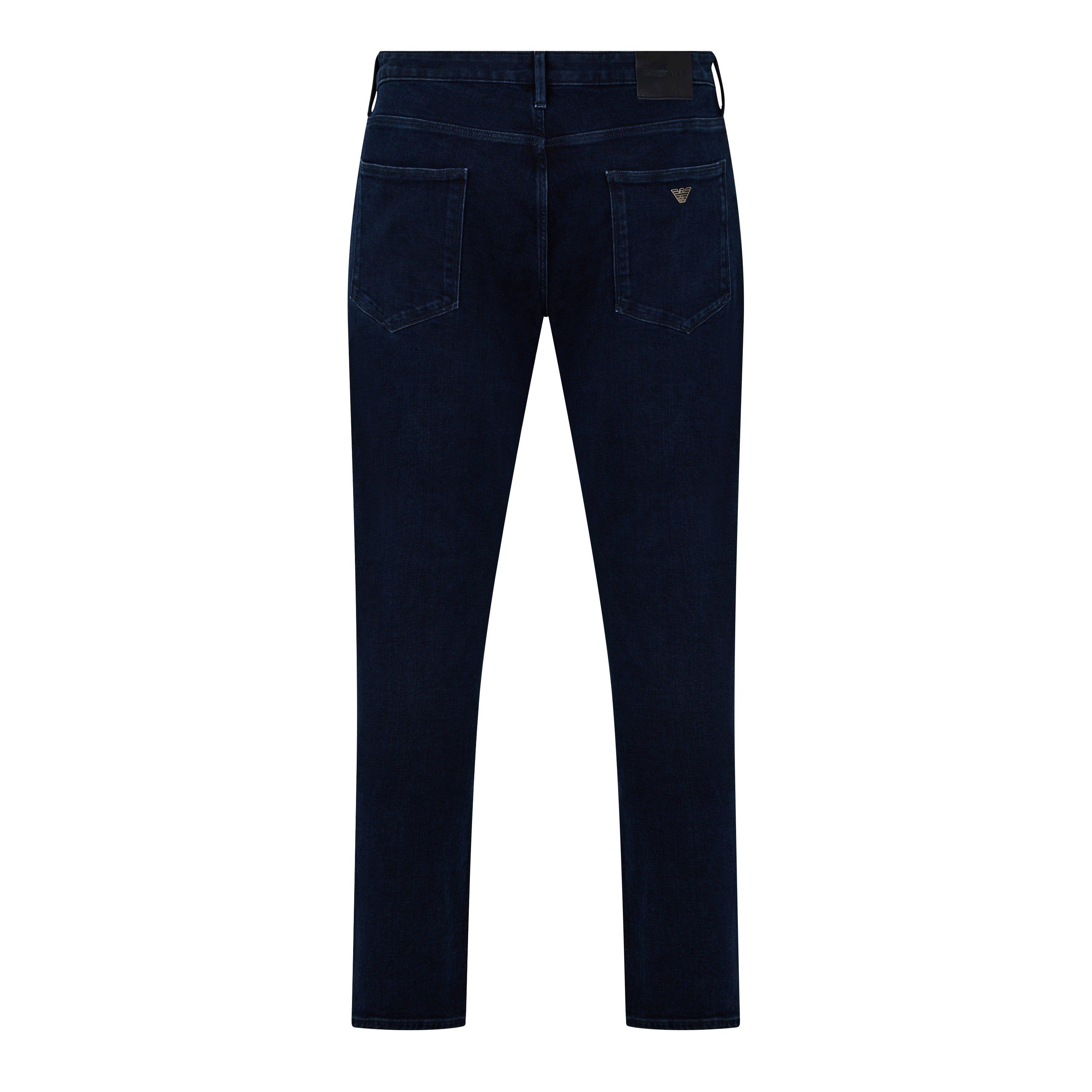 Solid Blue 0942 - Emporio Armani - Men's Slim Fit J06 Jeans - 6