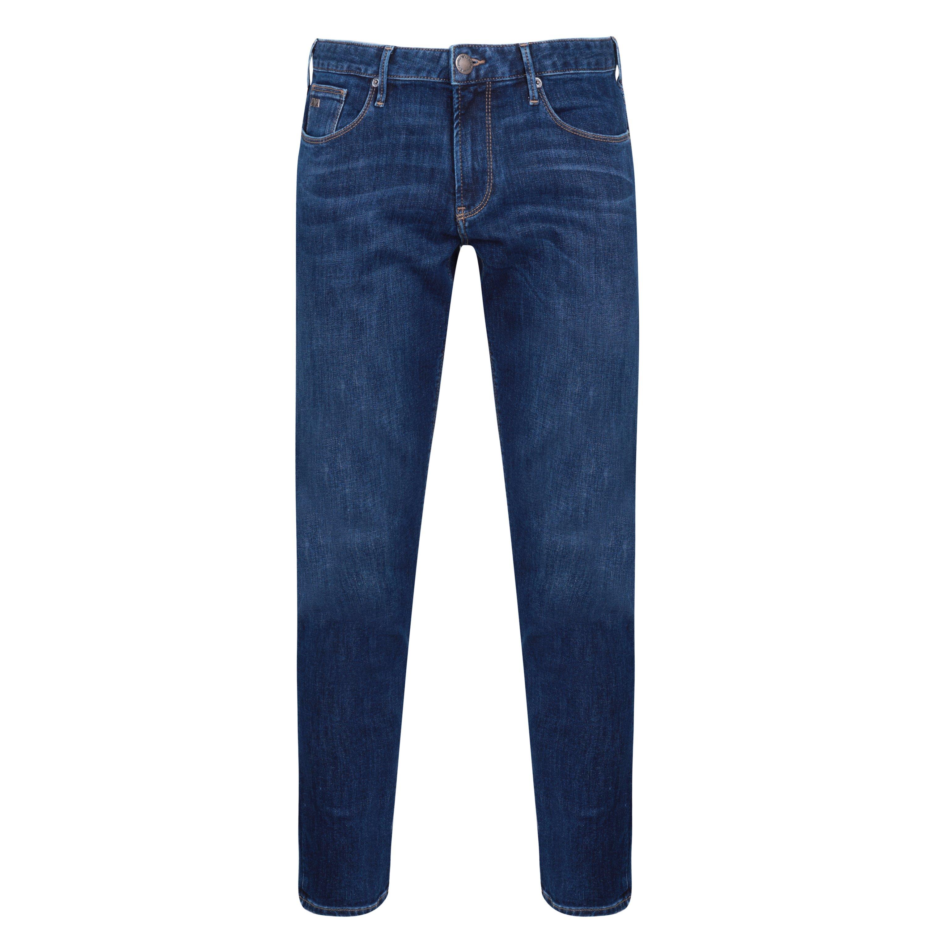 Emporio Armani Men's Mid Blue 0942 Slim Fit J06 Jeans - 30W S
