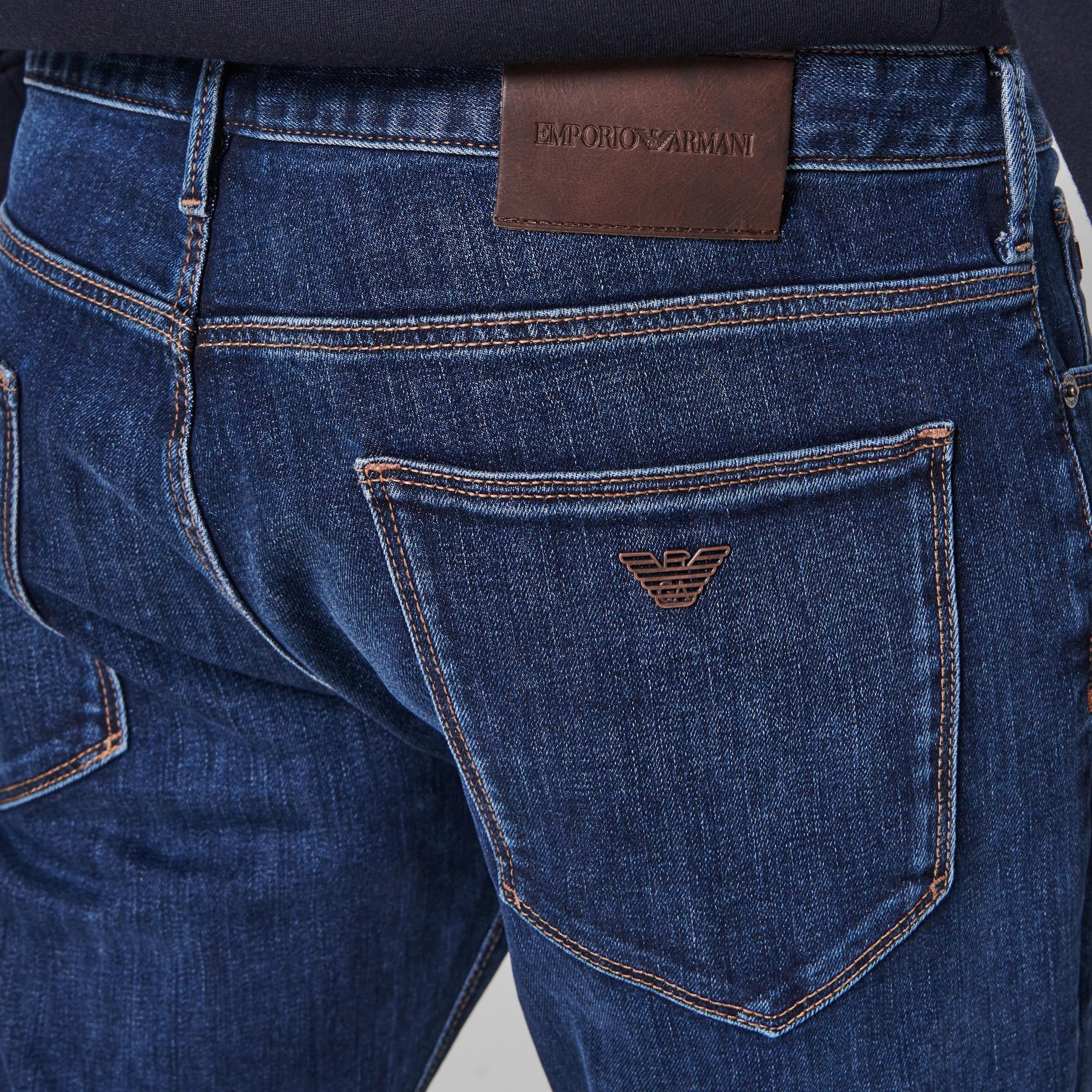 Mid Blue 0942 - Emporio Armani - Men's Slim Fit J06 Jeans - 11