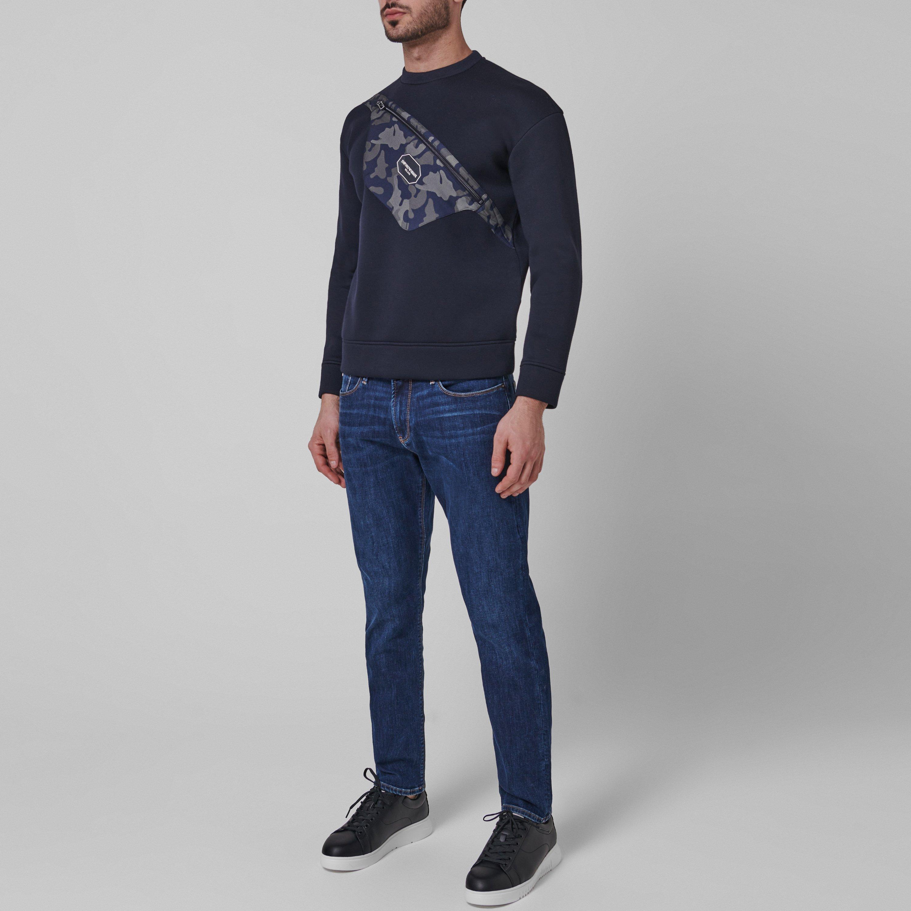 Mid Blue 0942 - Emporio Armani - Men's Slim Fit J06 Jeans - 7