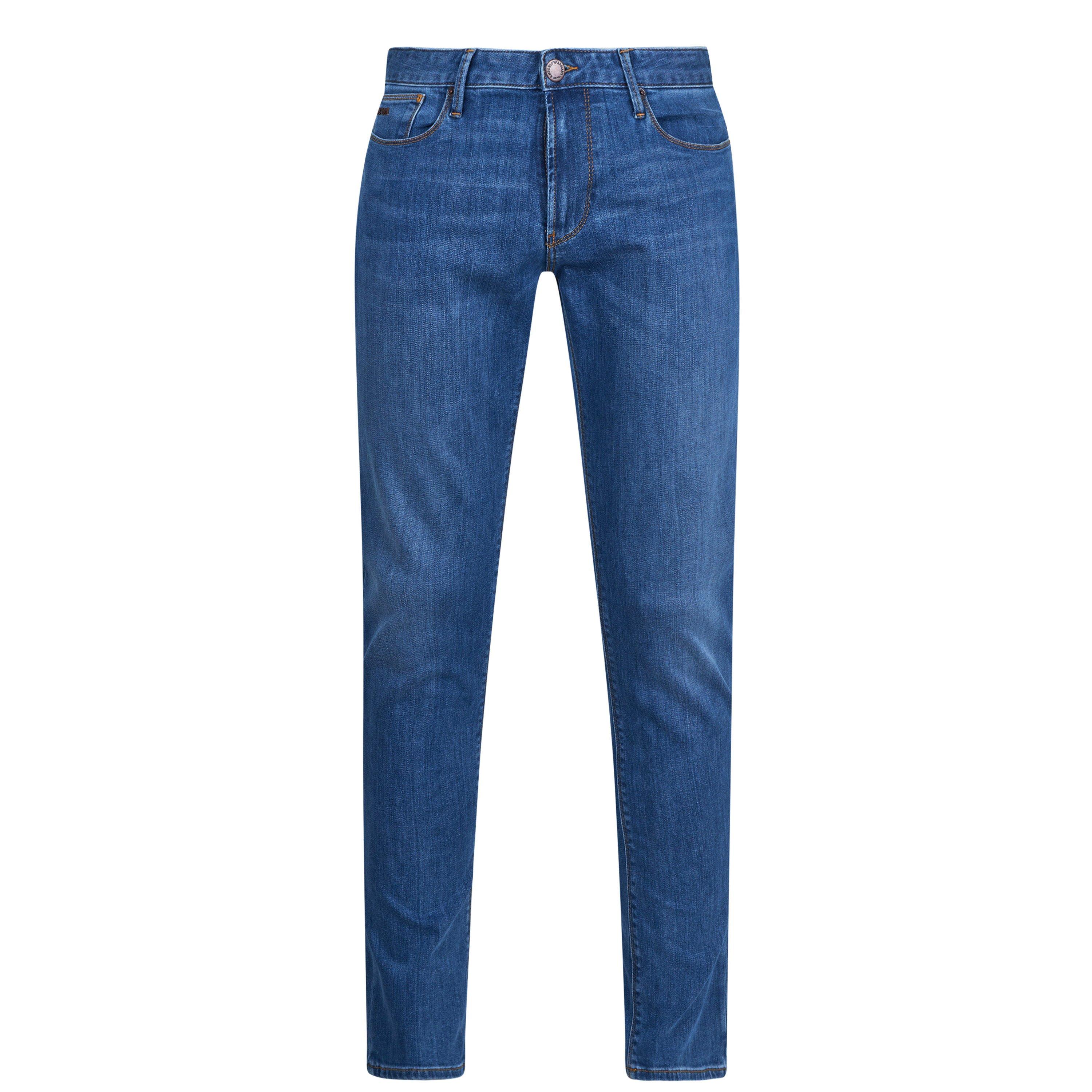 Emporio Armani Men's Lt Blue 0943 Slim Fit J06 Jeans - 30W S