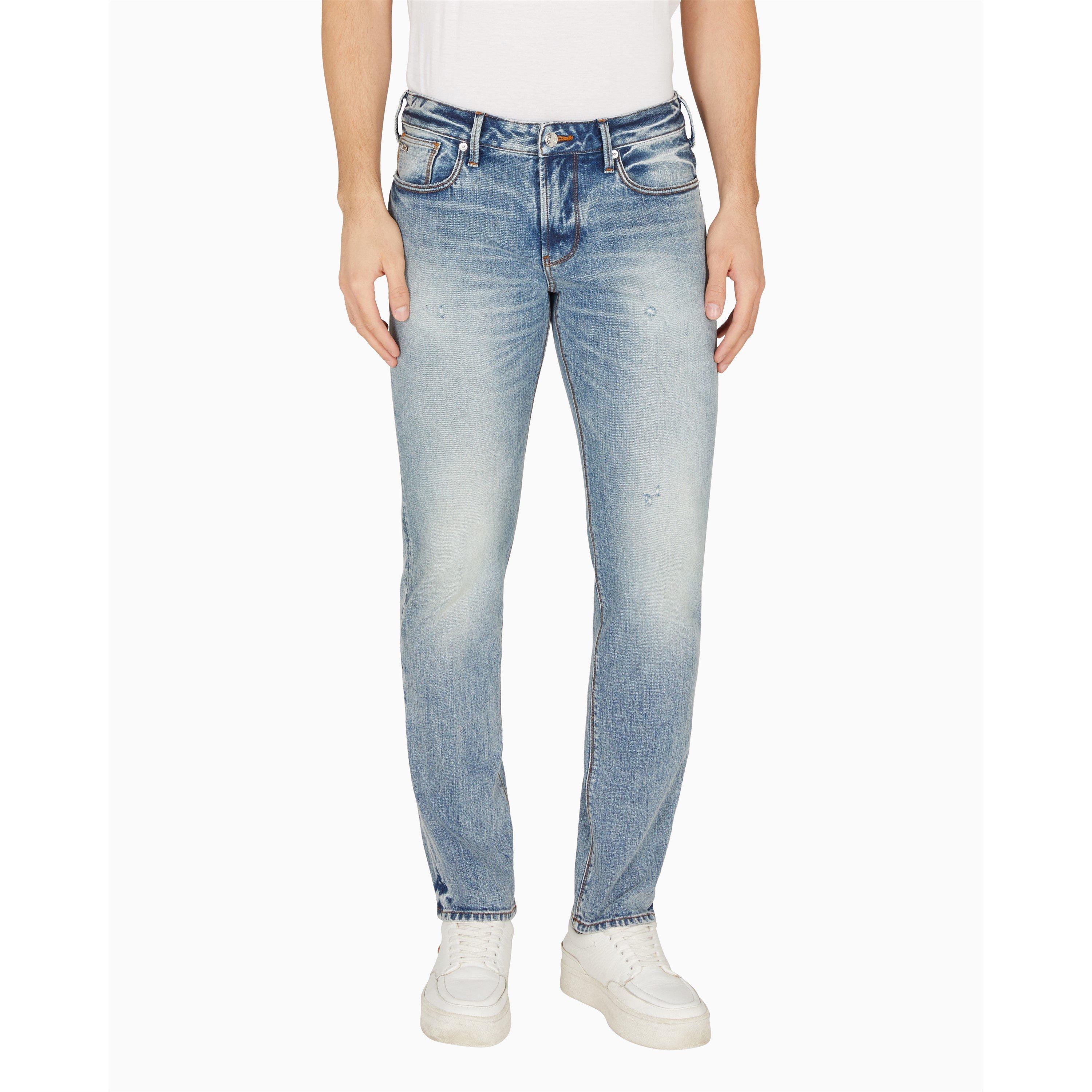 Emporio Armani Men's Slim Fit J06 Jeans - Med Blue MB002 - Size 34W R