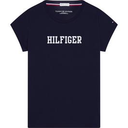 Tommy Hilfiger High Neck Ribbed Jersey Top