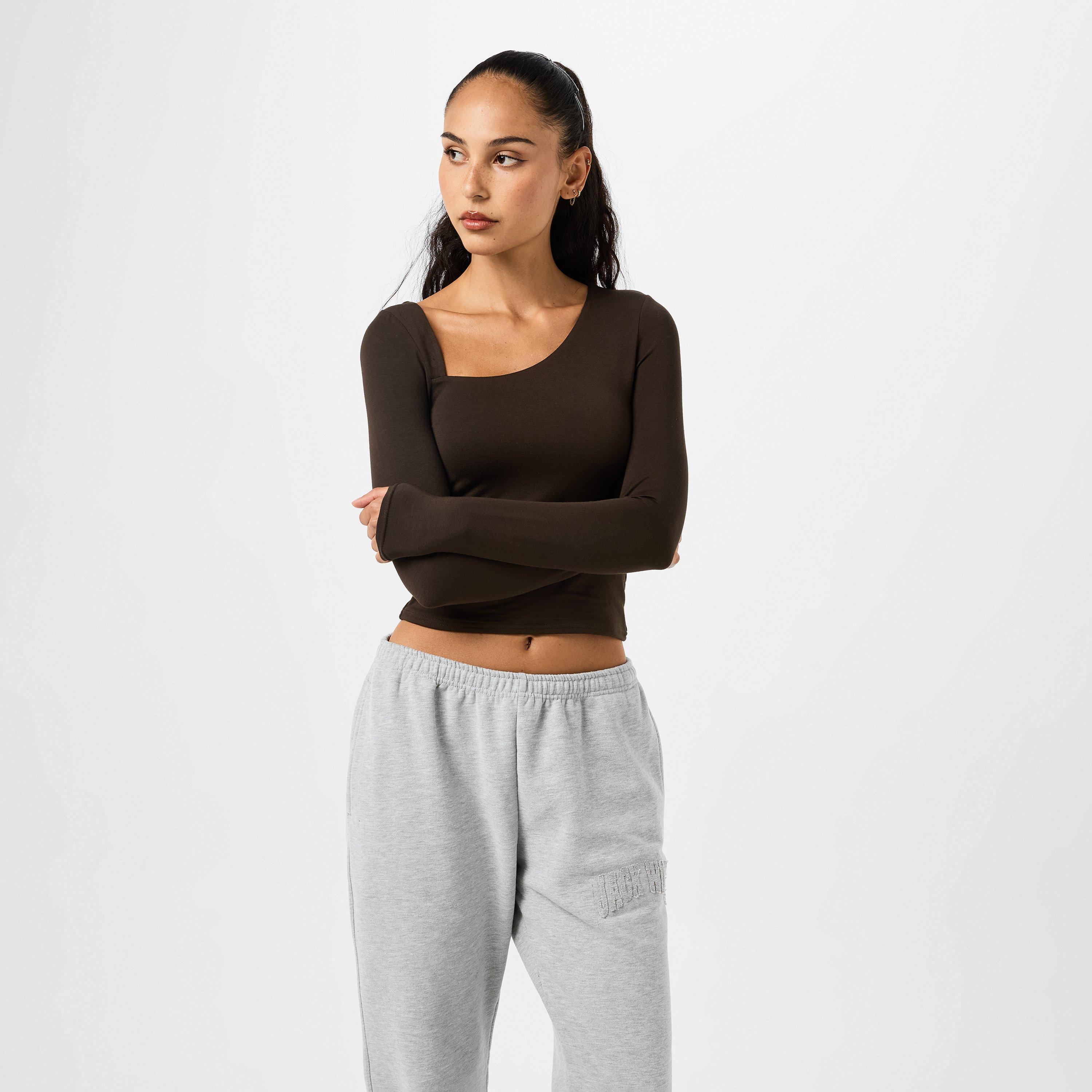 Jack Wills | Slash Long Sleeve Top Womens | Langærmede T