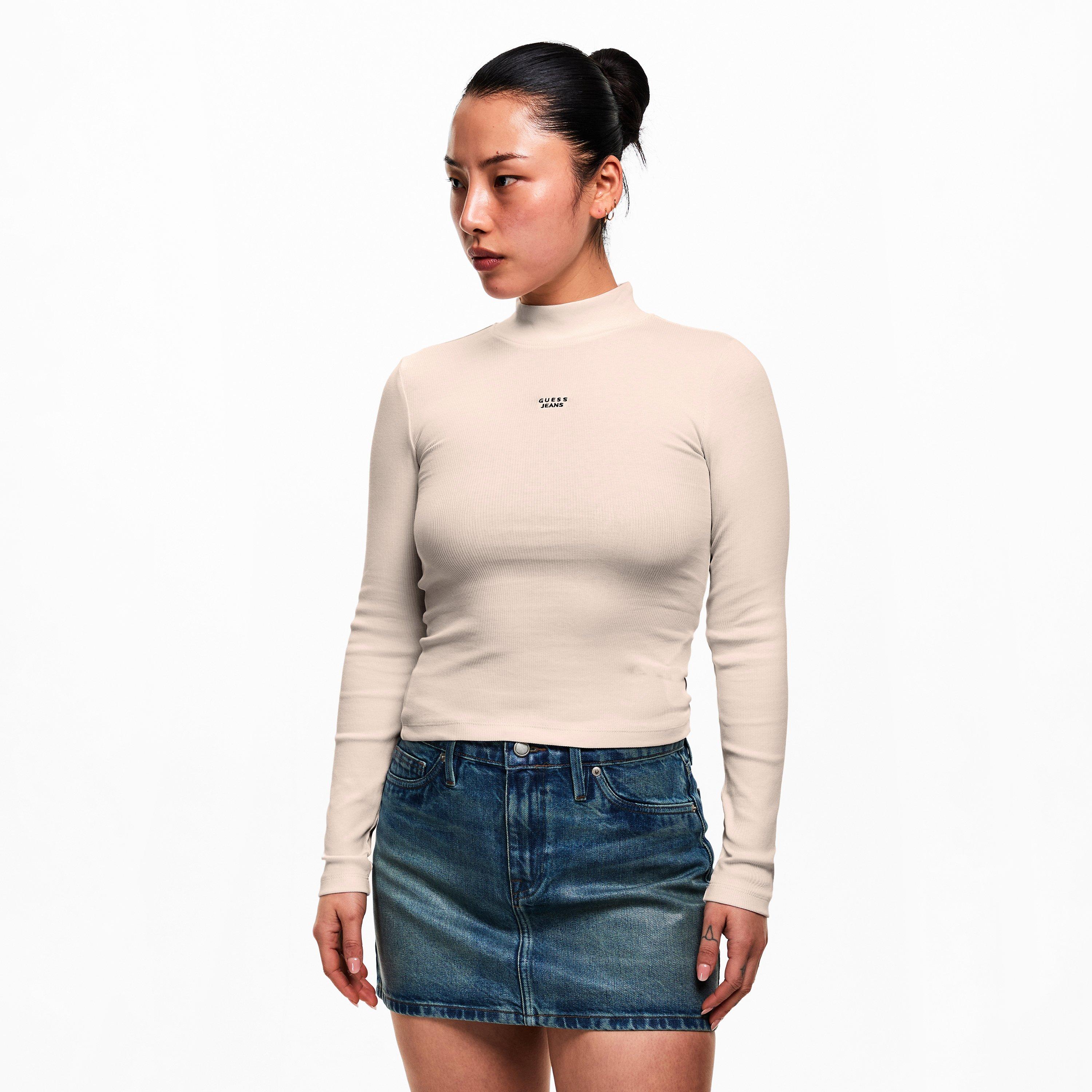 Sandy Shore - Guess - Women's Roll Neck Long Sleeve T-Shirt - 3