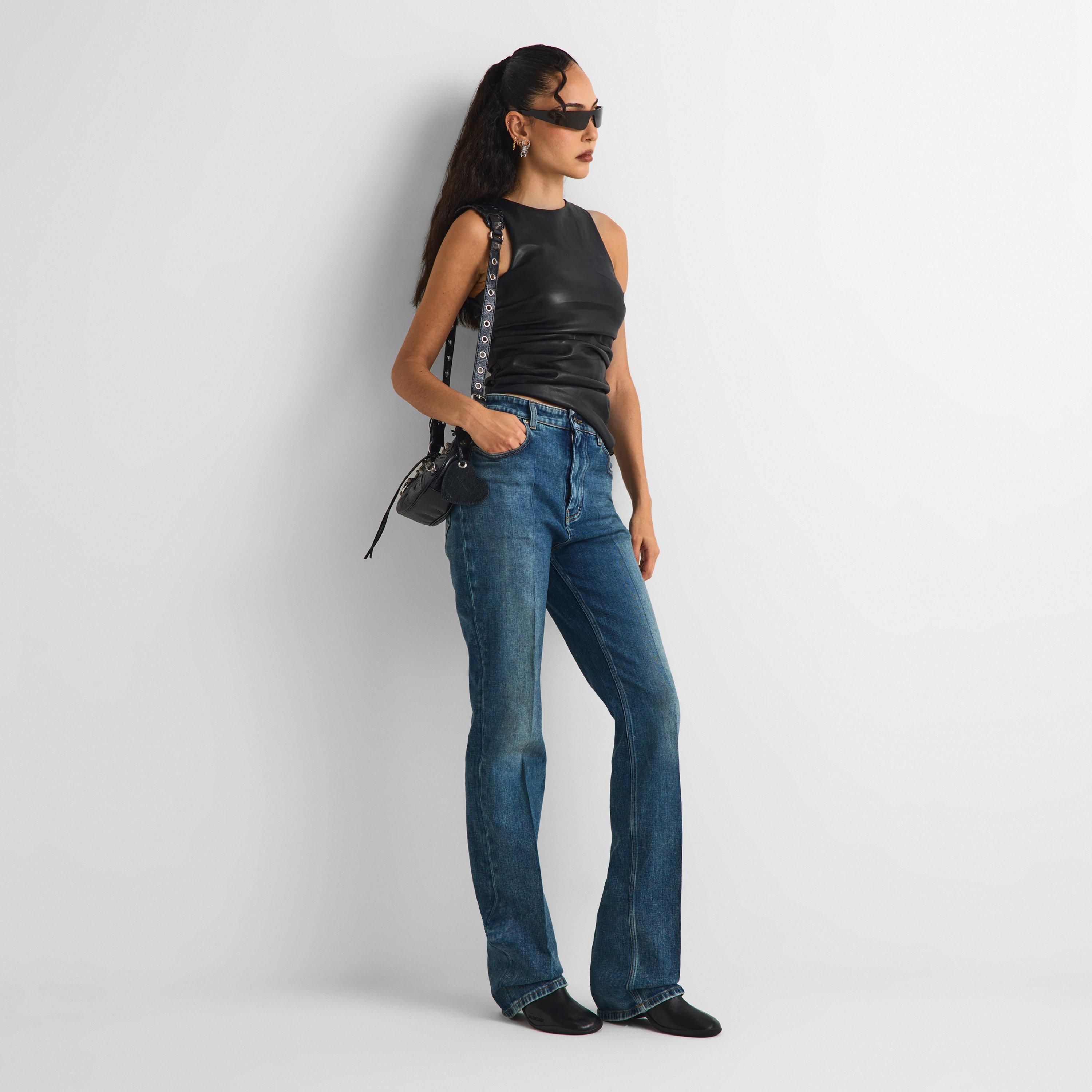 Dirty Vintage - Balenciaga - Womens High Waist Slim Jeans - 6
