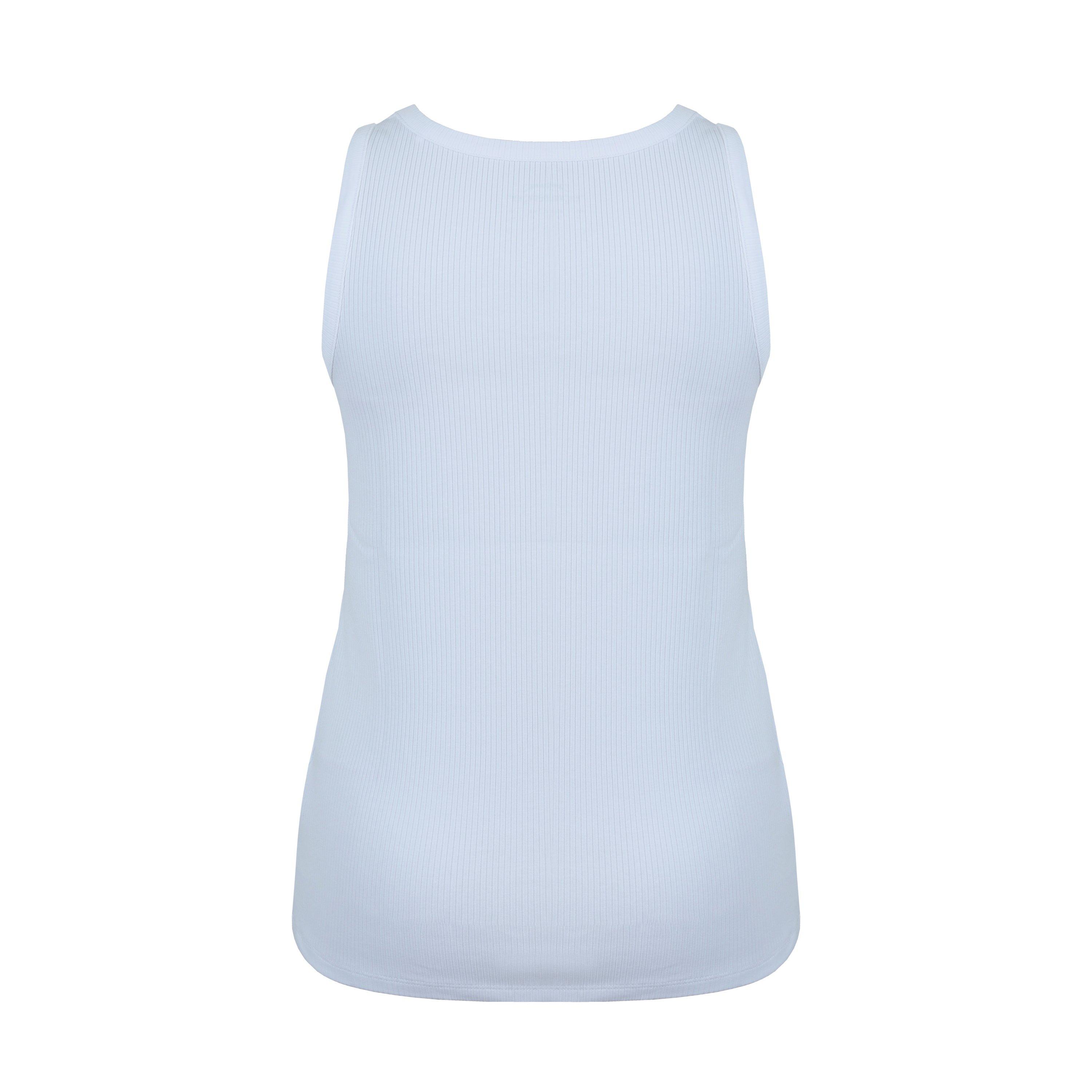 White - Slazenger - Women's Slaz Ribbed Tank Vest - 2
