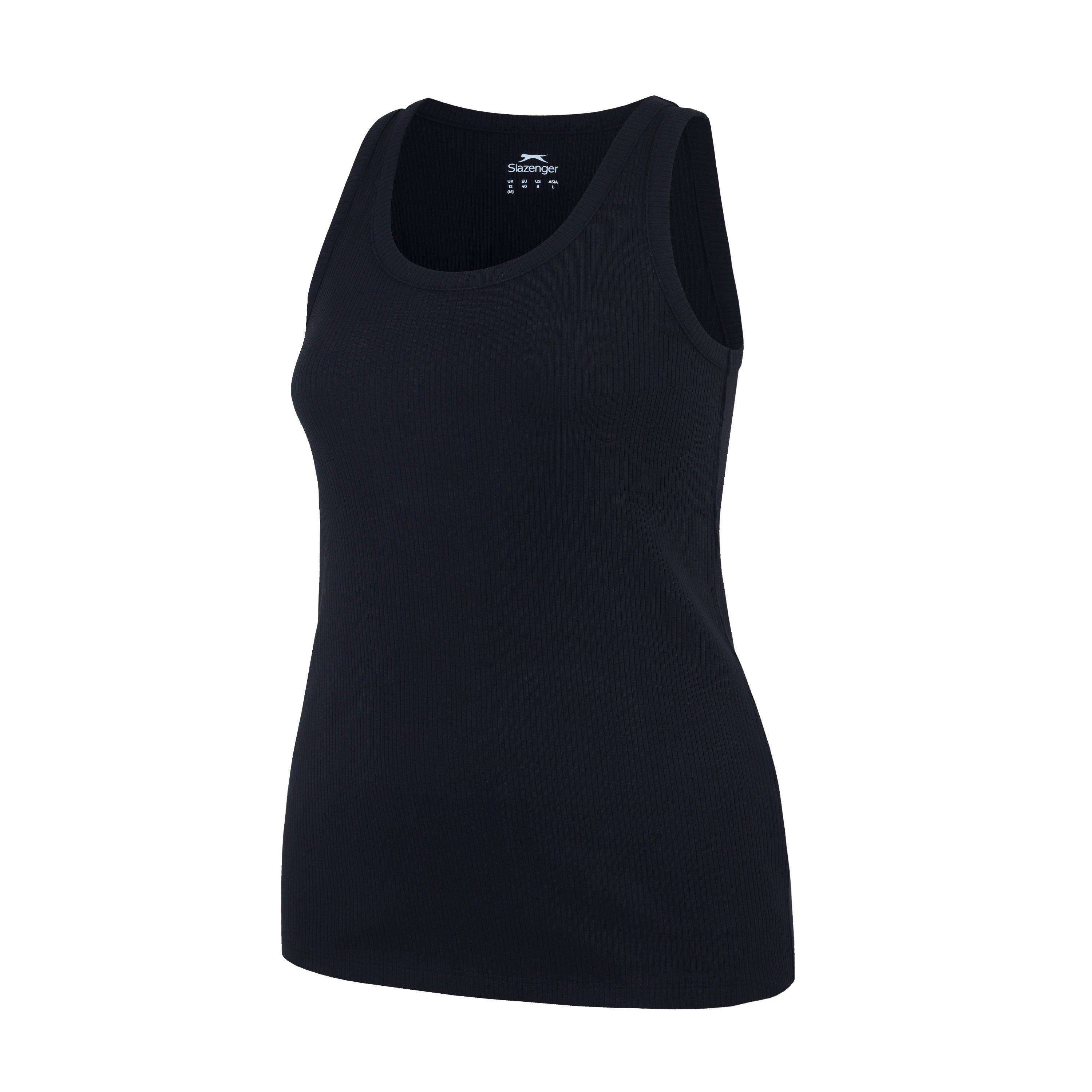 Noir - Slazenger - Slaz Ribbed Tank Vest - 3