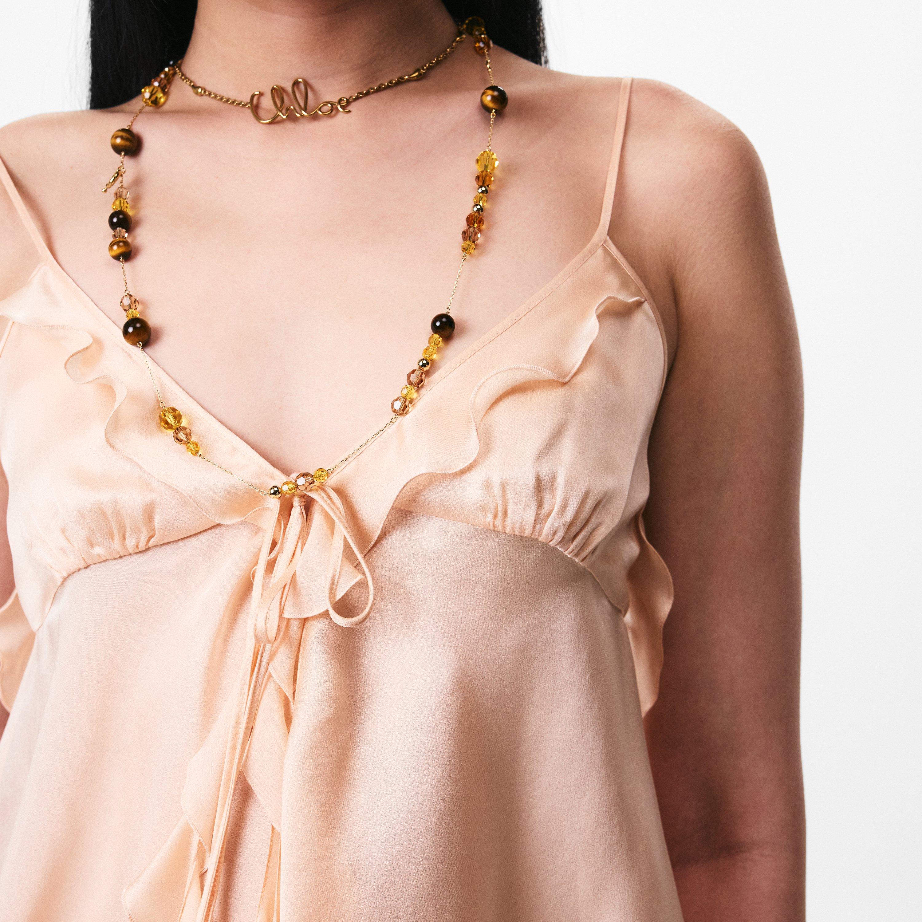 Delicate Pink - Chloe - Women's Silk Lightweight Adjustable Straps Cami Top - 4