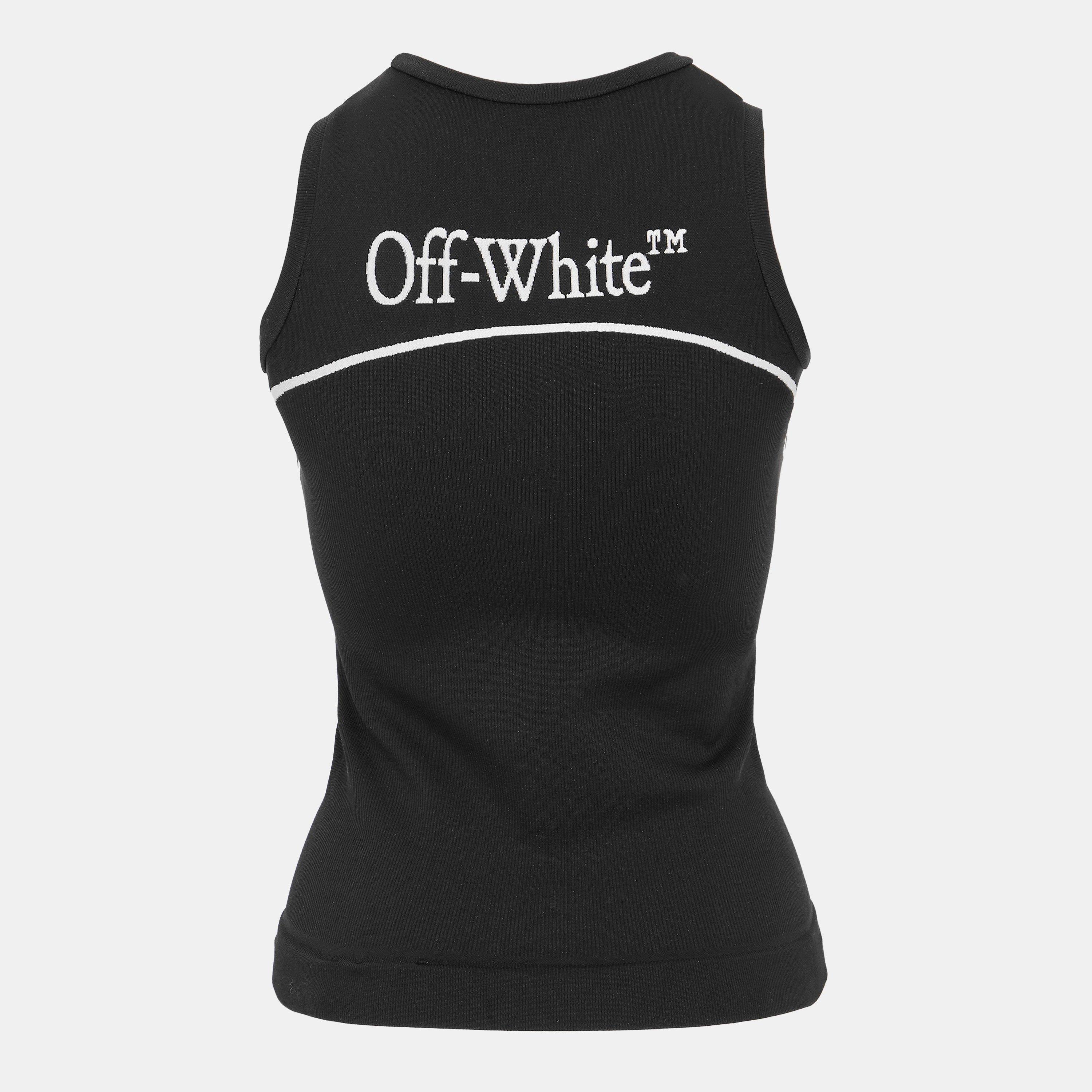 Black - Off White - Women's Seamless Cami Top - 2
