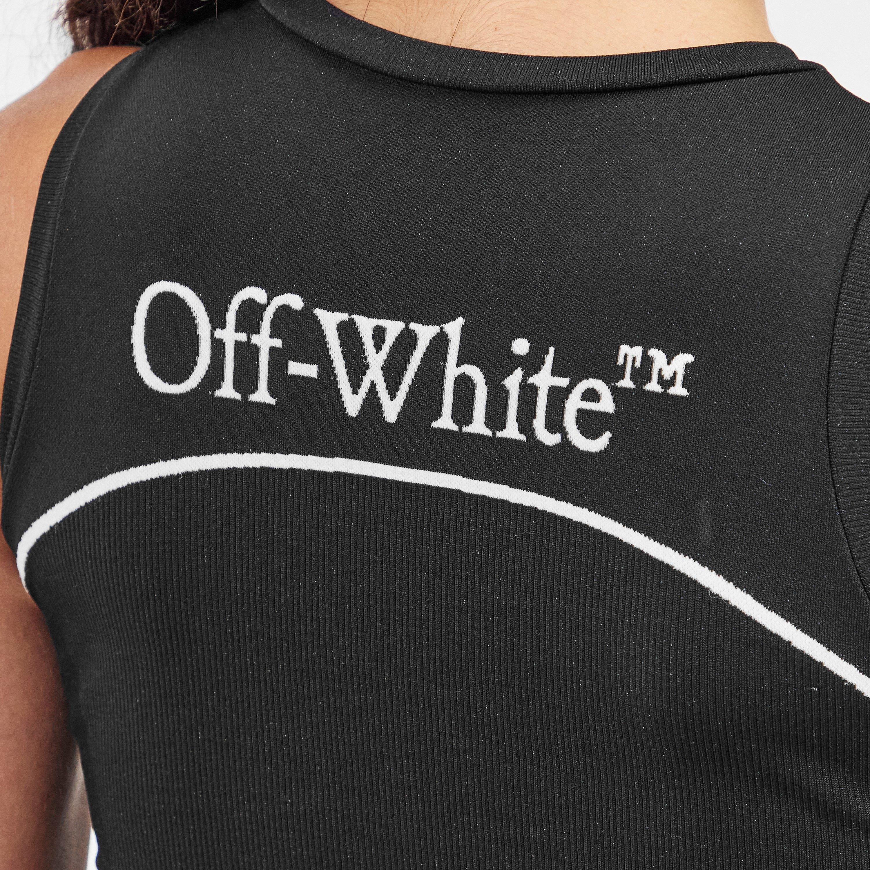 Black - Off White - Women's Seamless Cami Top - 5