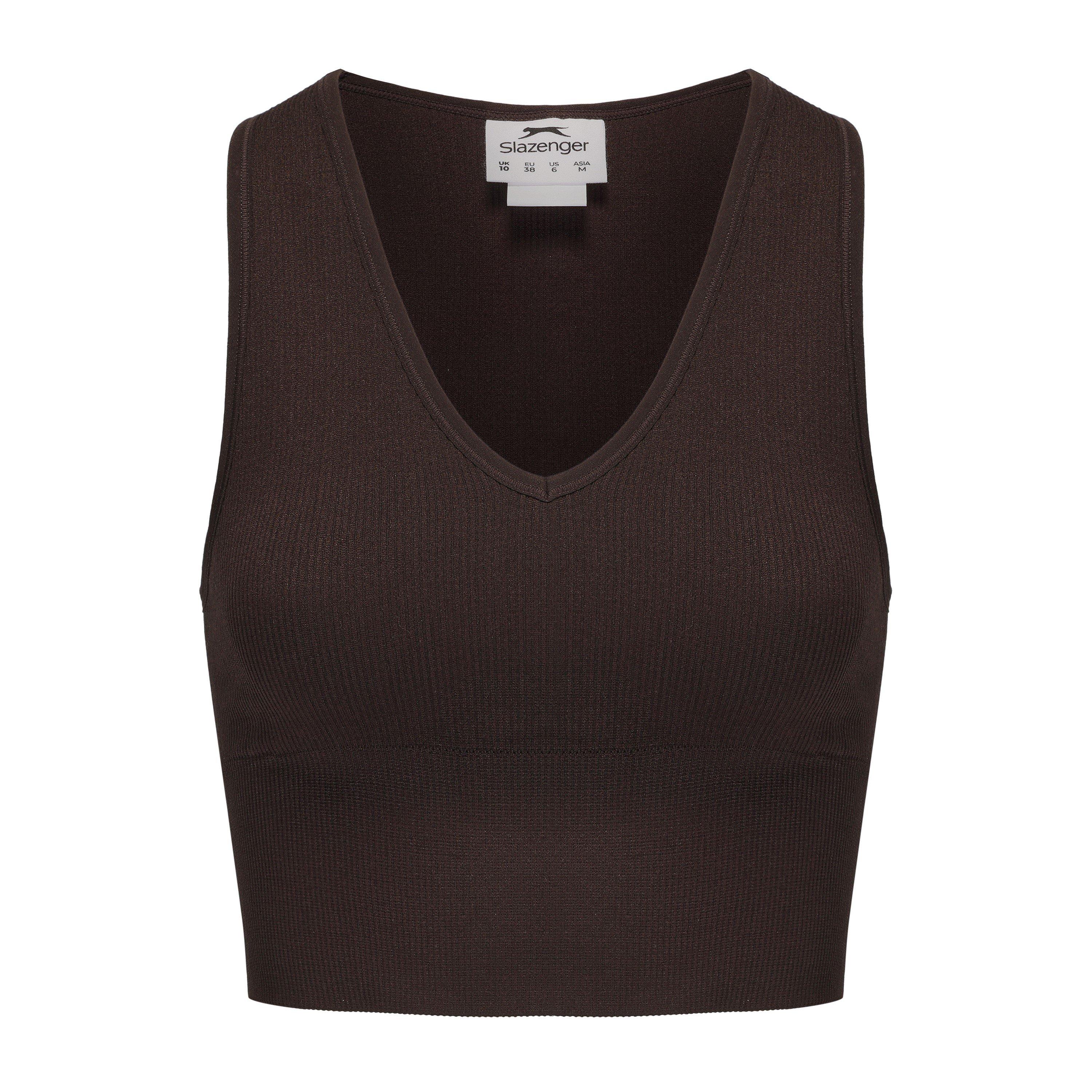 Chocolate/Sugar - Slazenger - 2pk Croptank Womens - 2