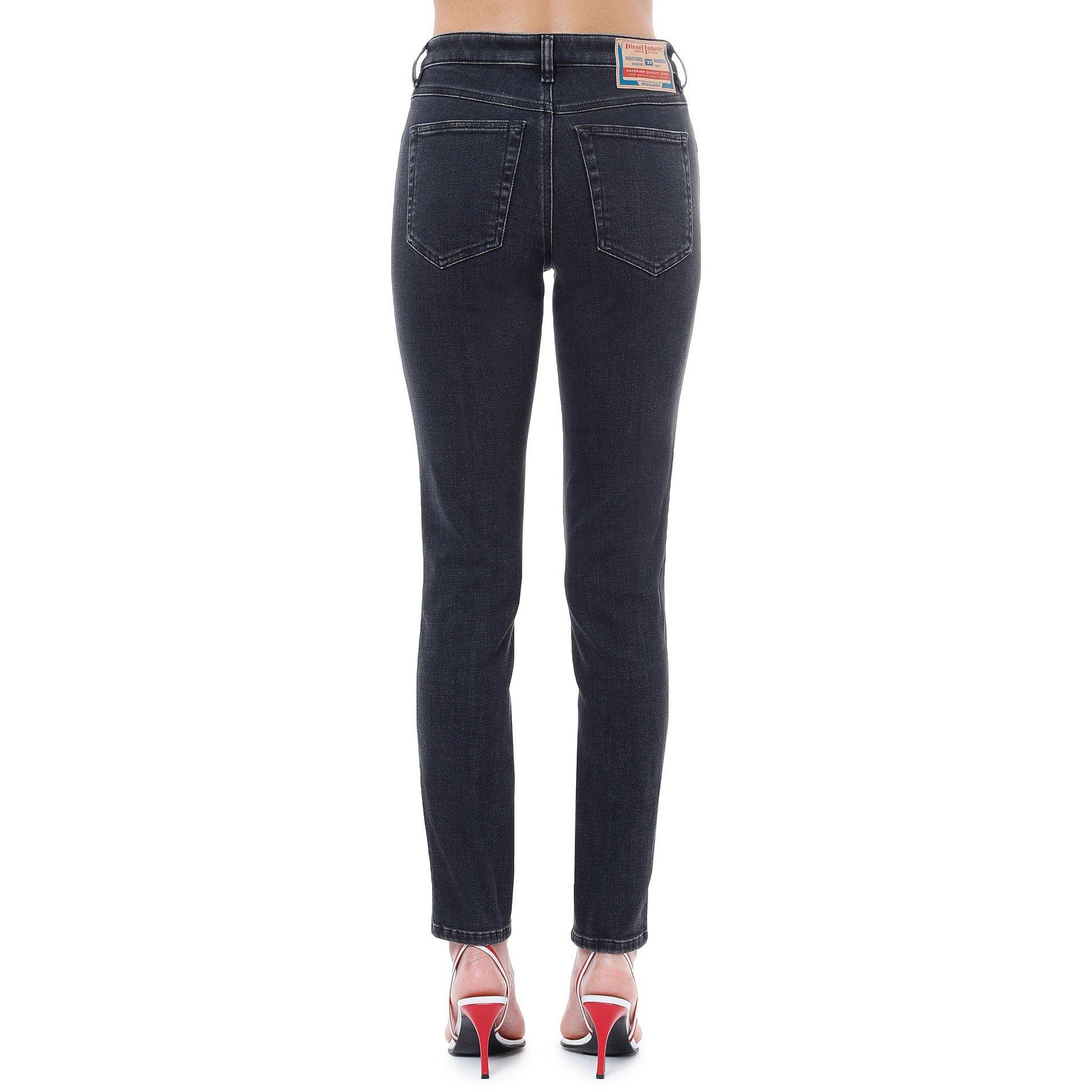 Black/Grey Denm - Diesel - Women's Skinny Jeans - 4