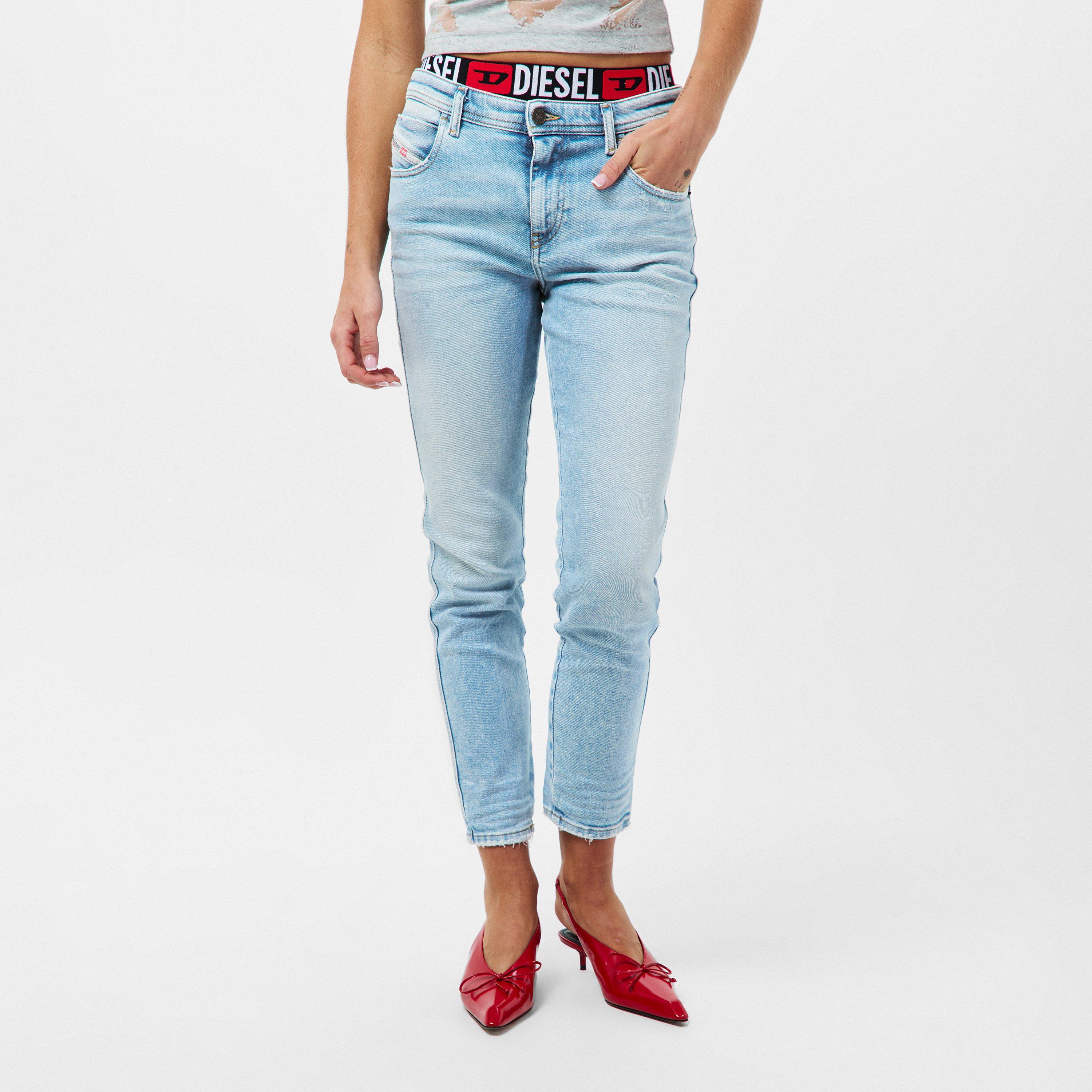Blue Denim - Diesel - Women's Skinny Jeans - 3