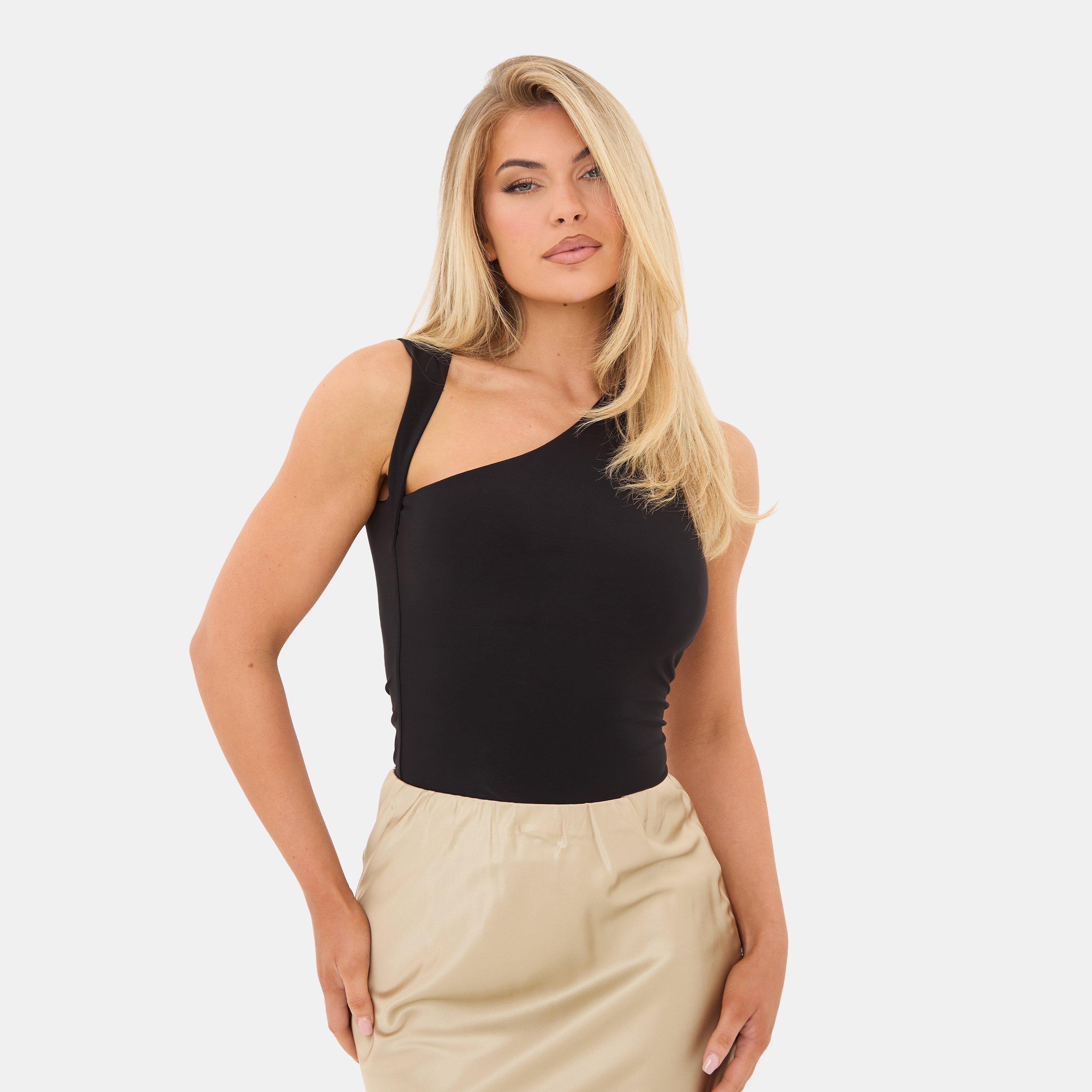 I Saw It First Women's Slinky Fashion Top - Black - 14 (L)
