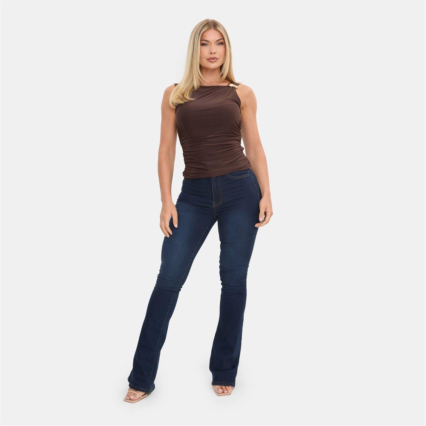 Brown - I Saw It First - Slinky Fashion Top - 8