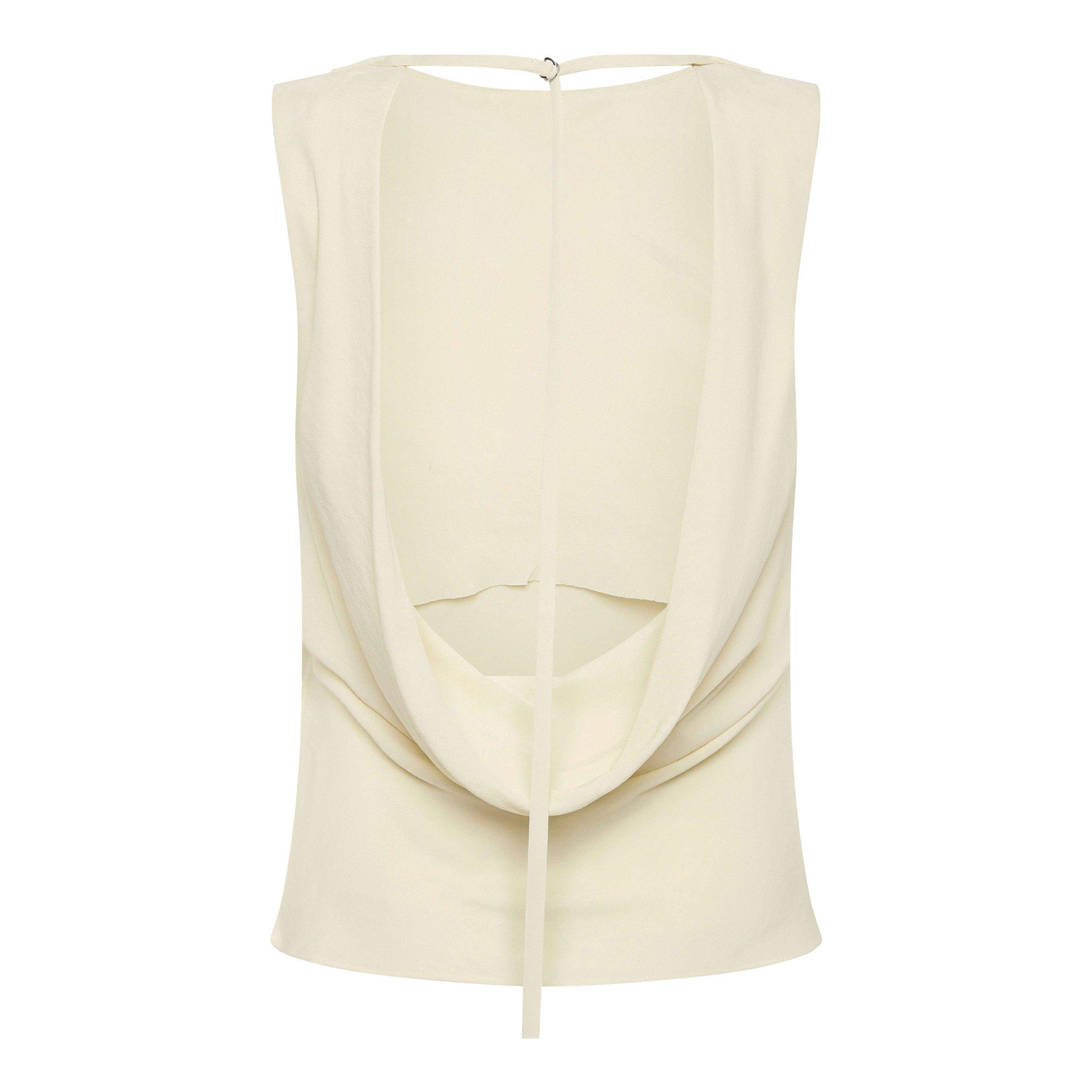 Dove - St. Agni - Women's Draped Cowl Vest - 5