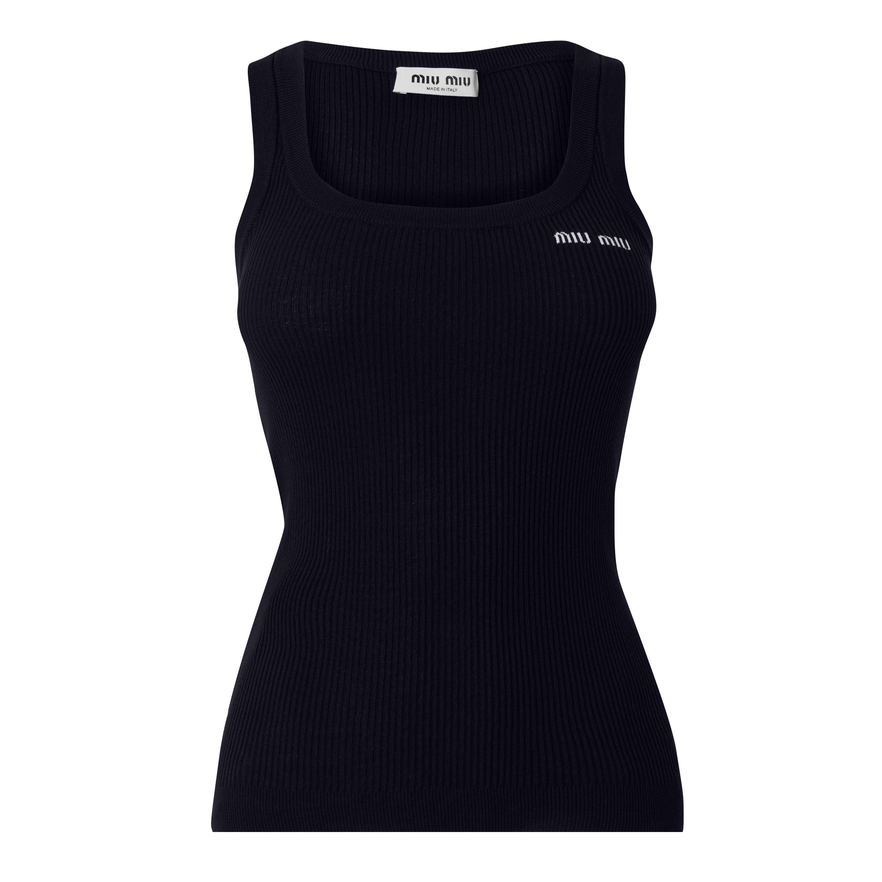 Bleu - Miu Miu - Miu Rib Tank Ld64 - 1