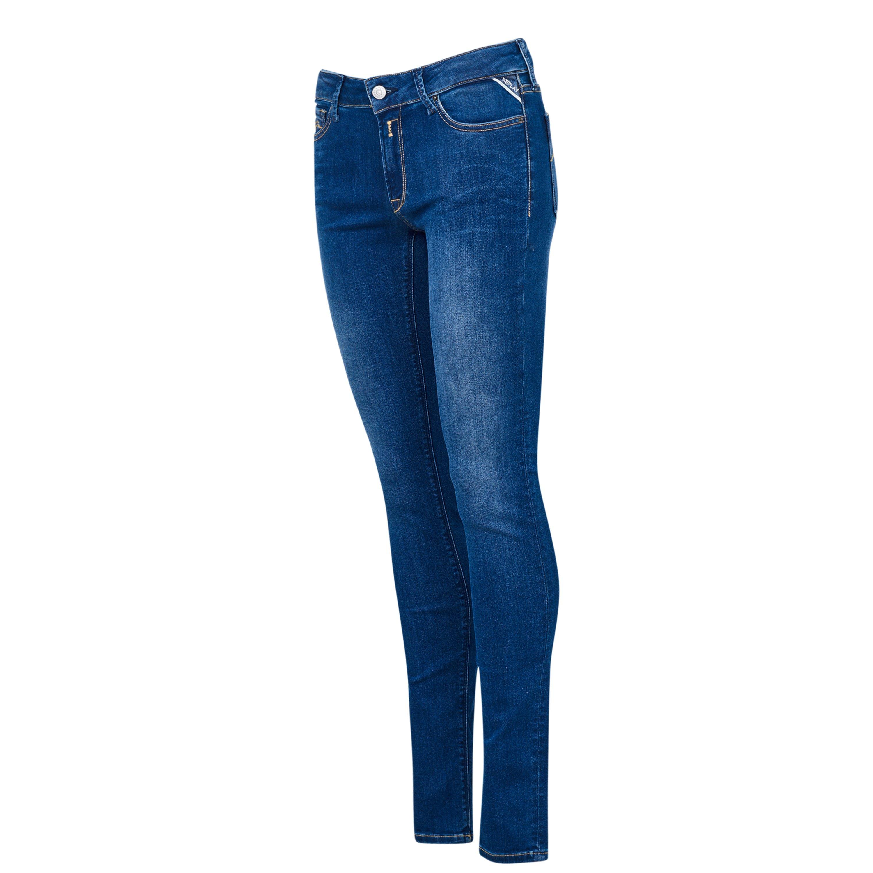 Med Blue 009 - Replay - Luzien Power Stretch Skinny Jeans - 7