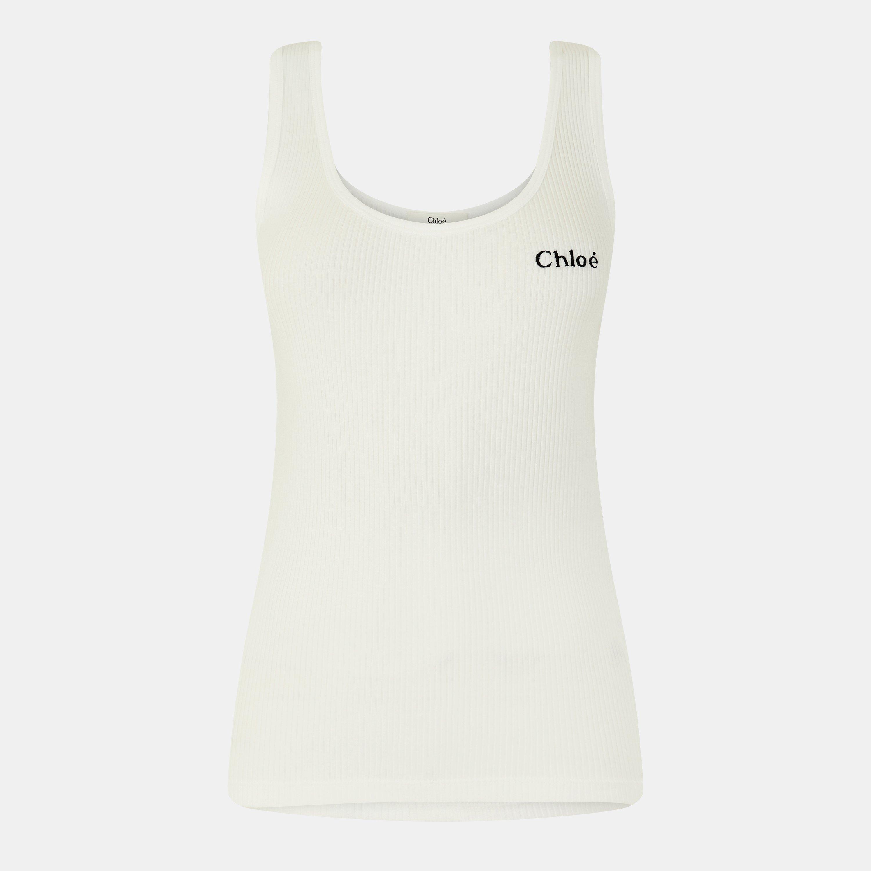 Chloe Women's Tank Vest - White - Size 10 (36)