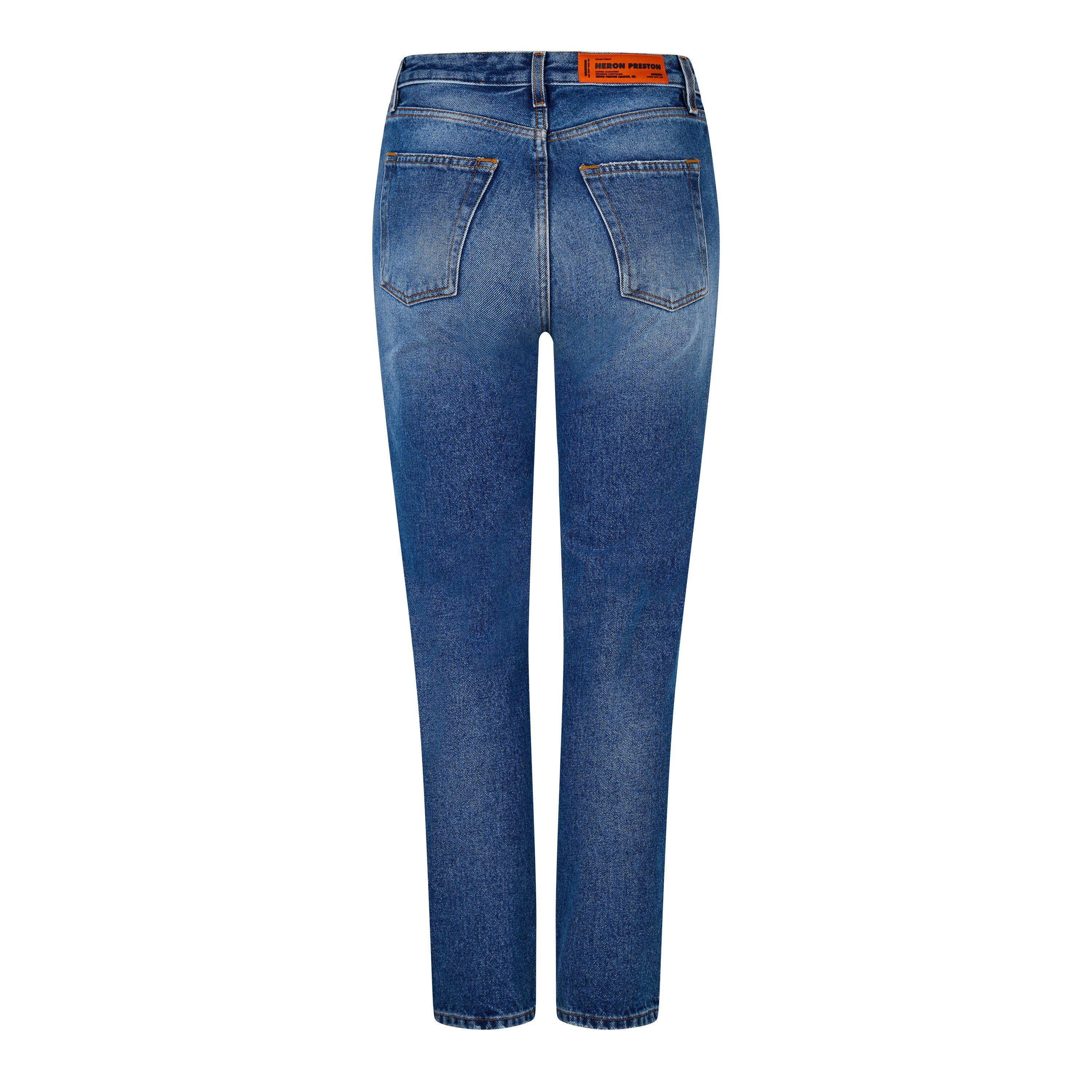 Vintage Blue - Heron Preston - Women's Slim Fit Jeans - 2
