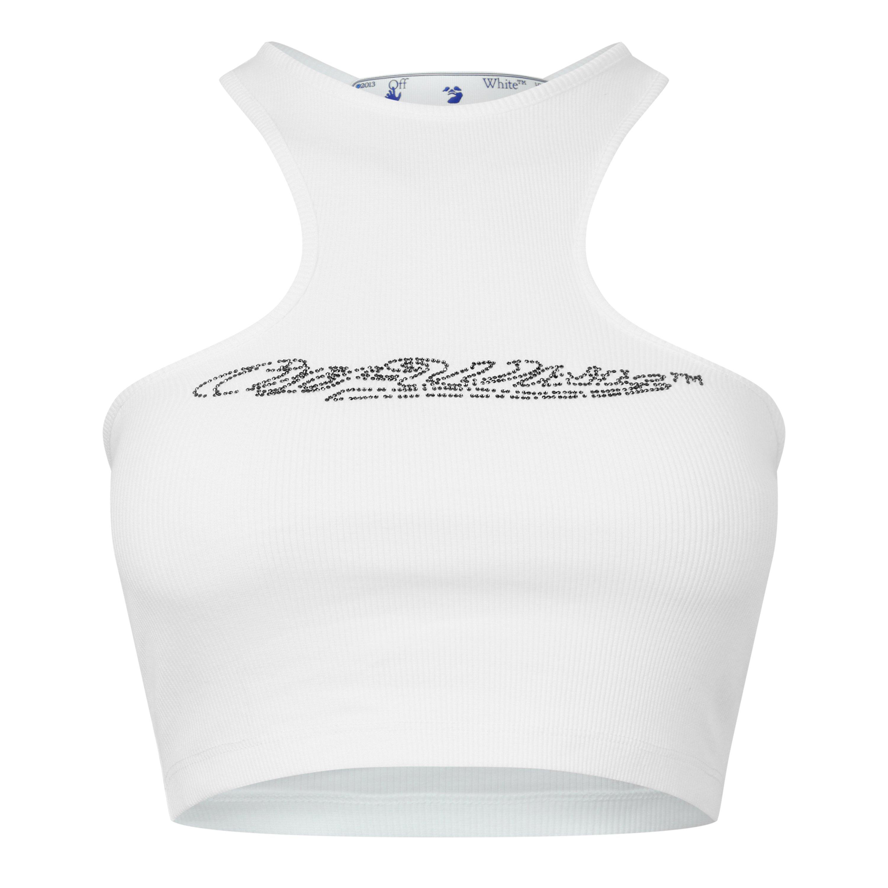 Off Women's Baseball Rowing Tank Vest White - 14 (L)
