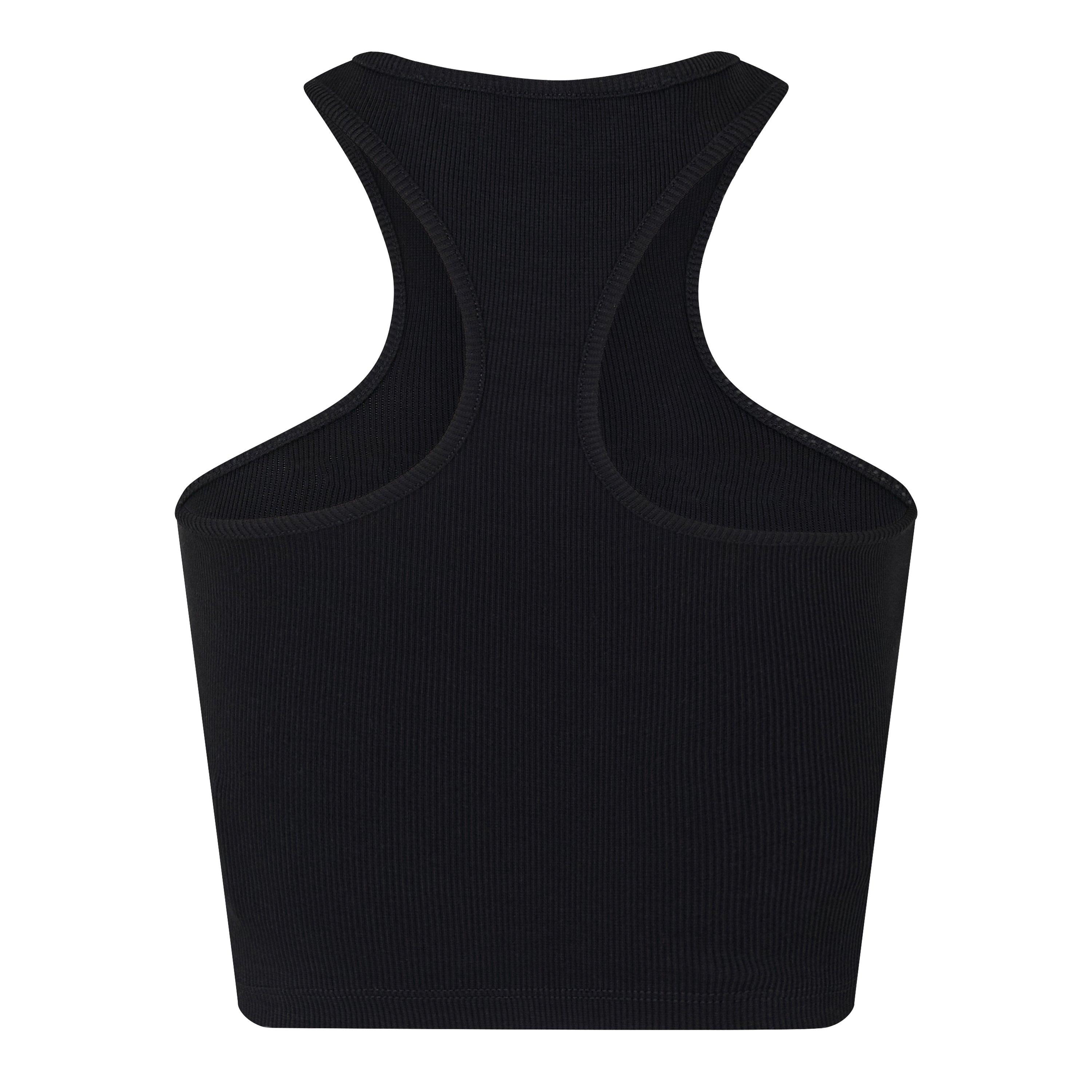 Zwart - Off White - Women's Baseball Rowing Tank Vest - 2