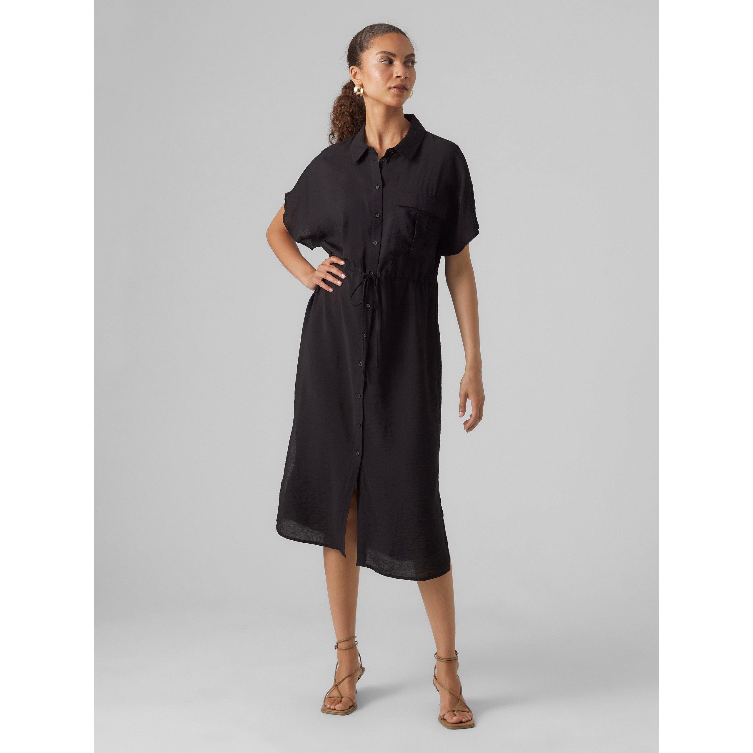 Vero Moda Women's Iris Shirt Dress - Black - 8 (S)