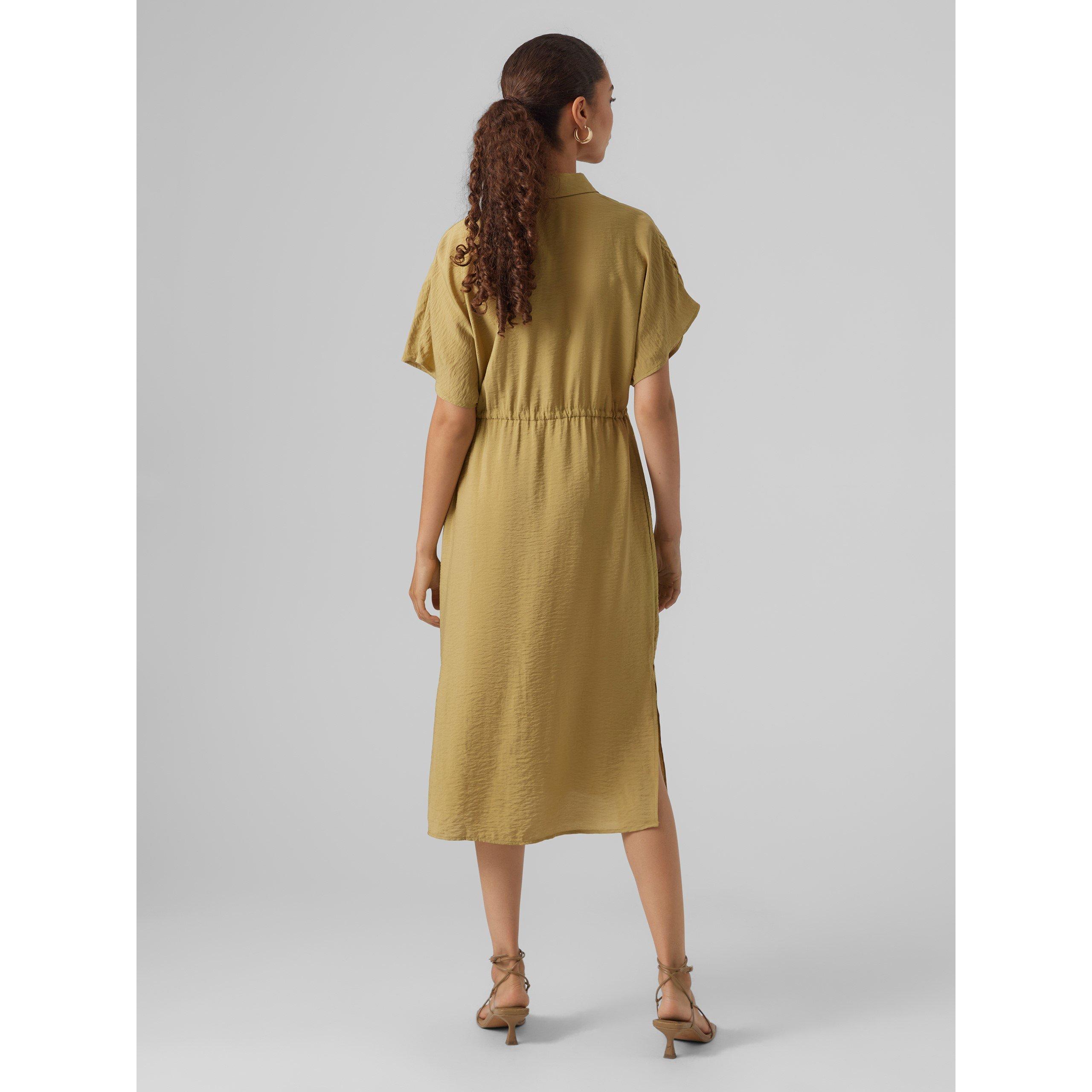 Khaki - Vero Moda - Women's Iris Shirt Dress - 3