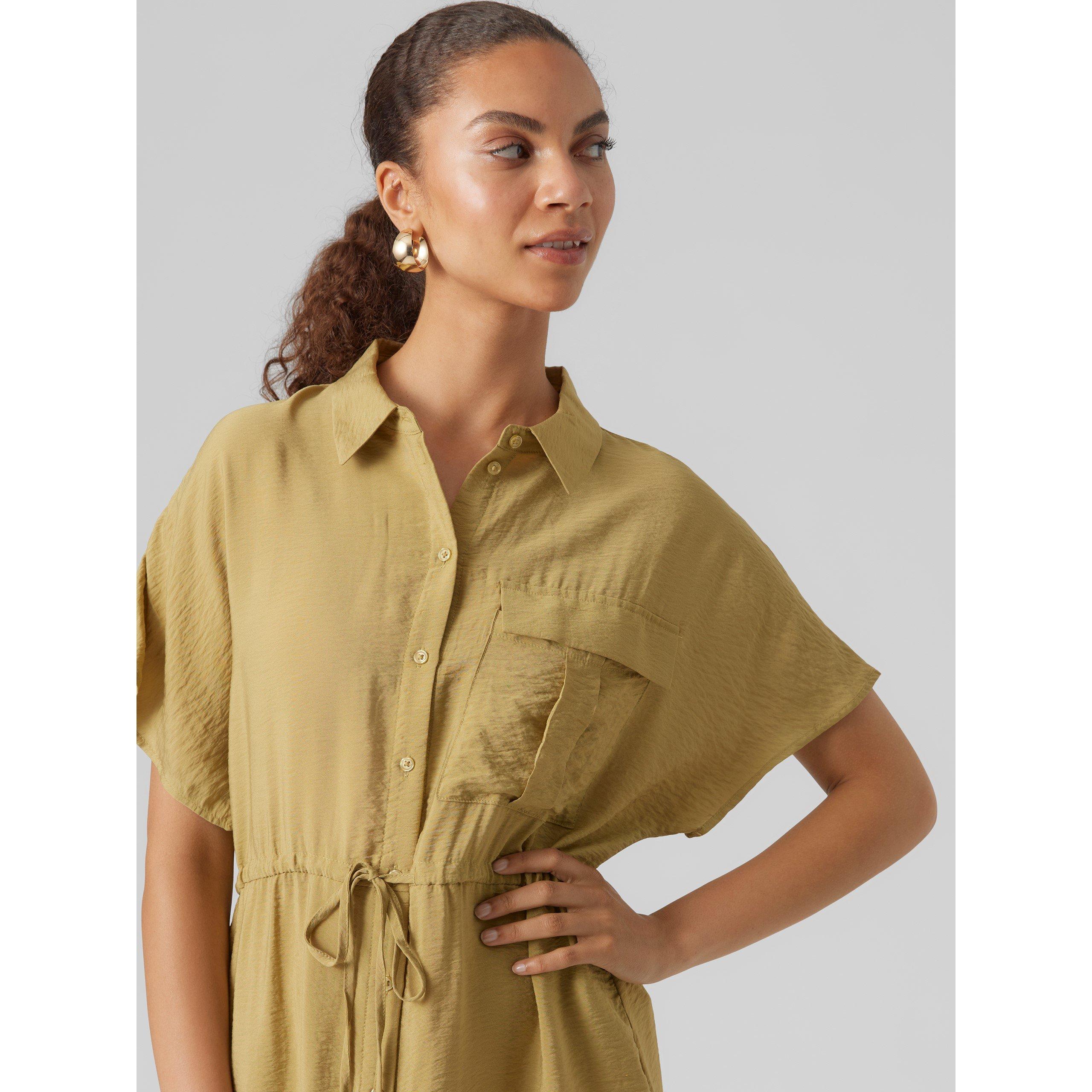 Khaki - Vero Moda - Women's Iris Shirt Dress - 4