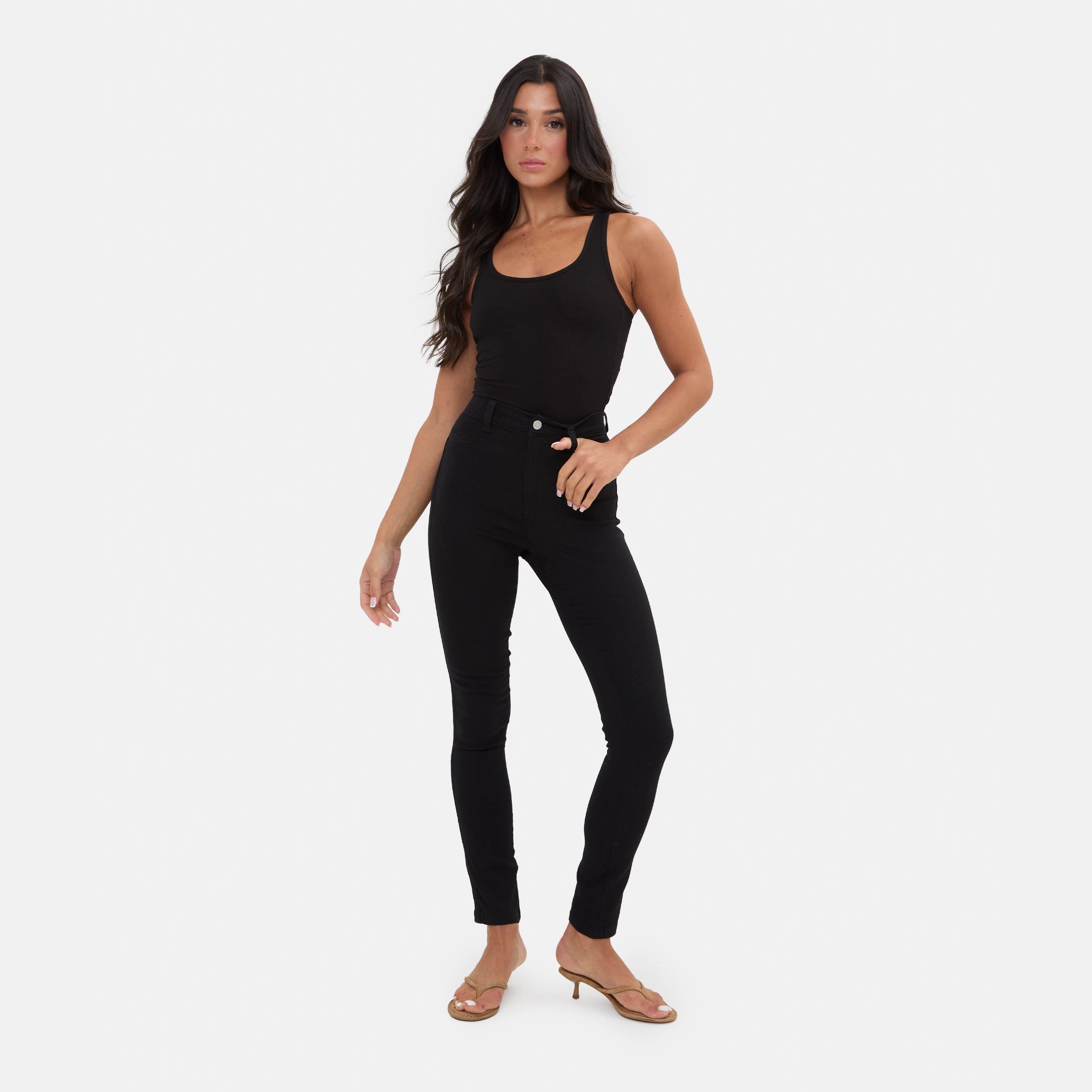 Black - I Saw It First - High Waisted Skinny Jean - 4