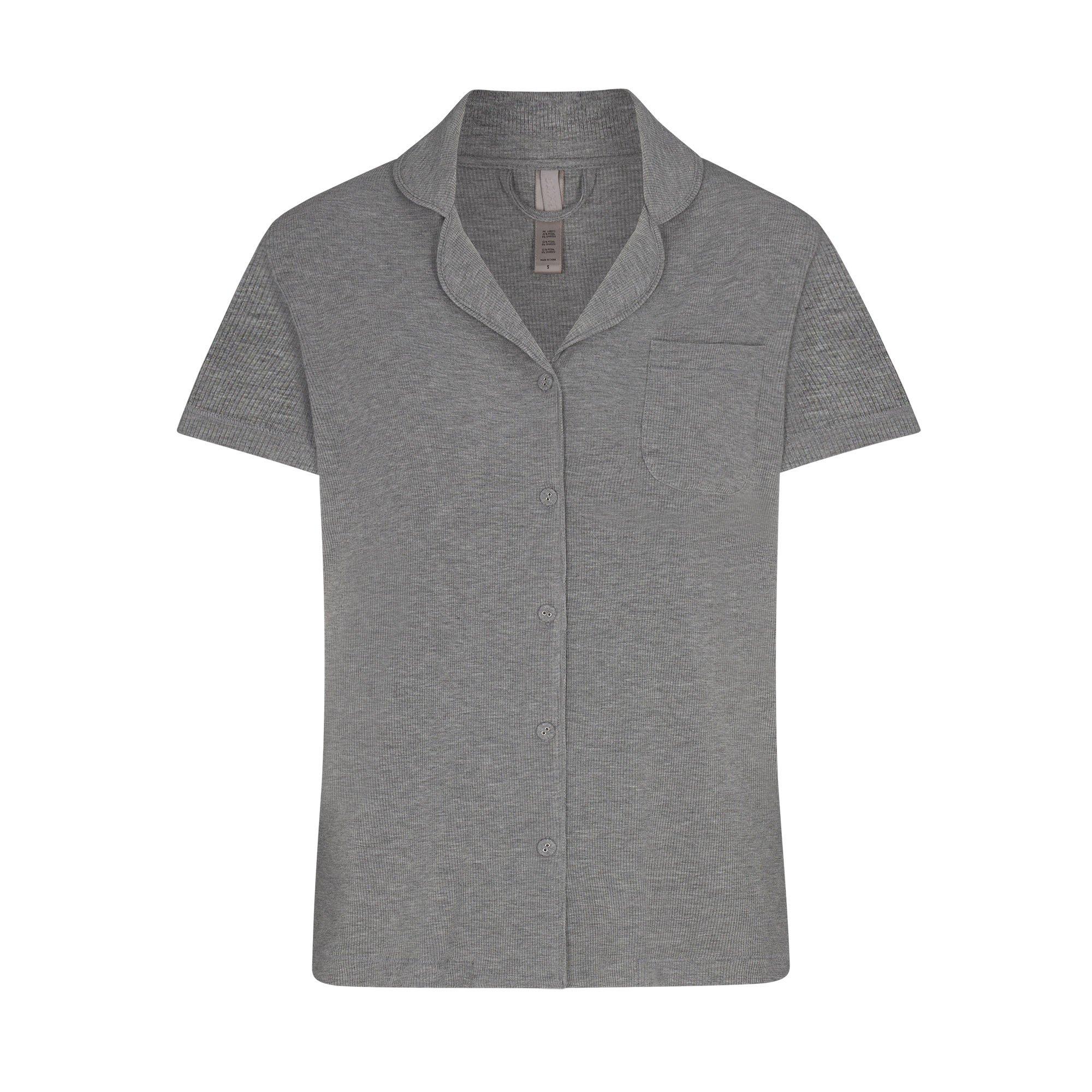 HEATHER GREY - SKIMS - Women's Short PJ Set Cami Top - 1