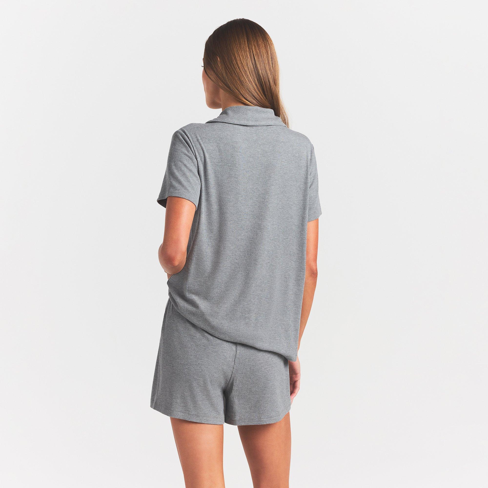HEATHER GREY - SKIMS - Women's Short PJ Set Cami Top - 4