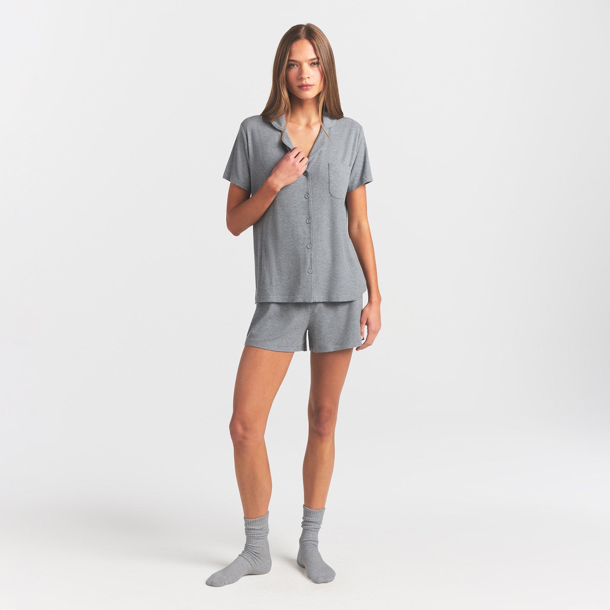 HEATHER GREY - SKIMS - Women's Short PJ Set Cami Top - 6