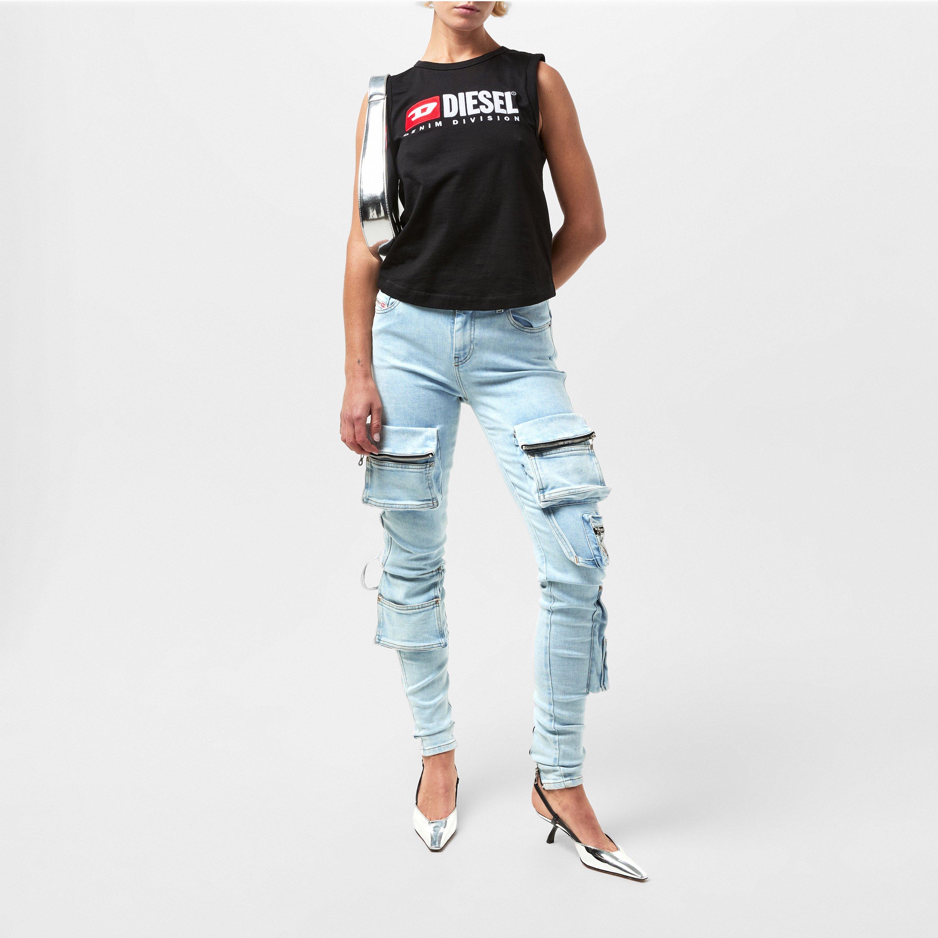 Blue Denim - Diesel - Women's Skinny Jeans - 6