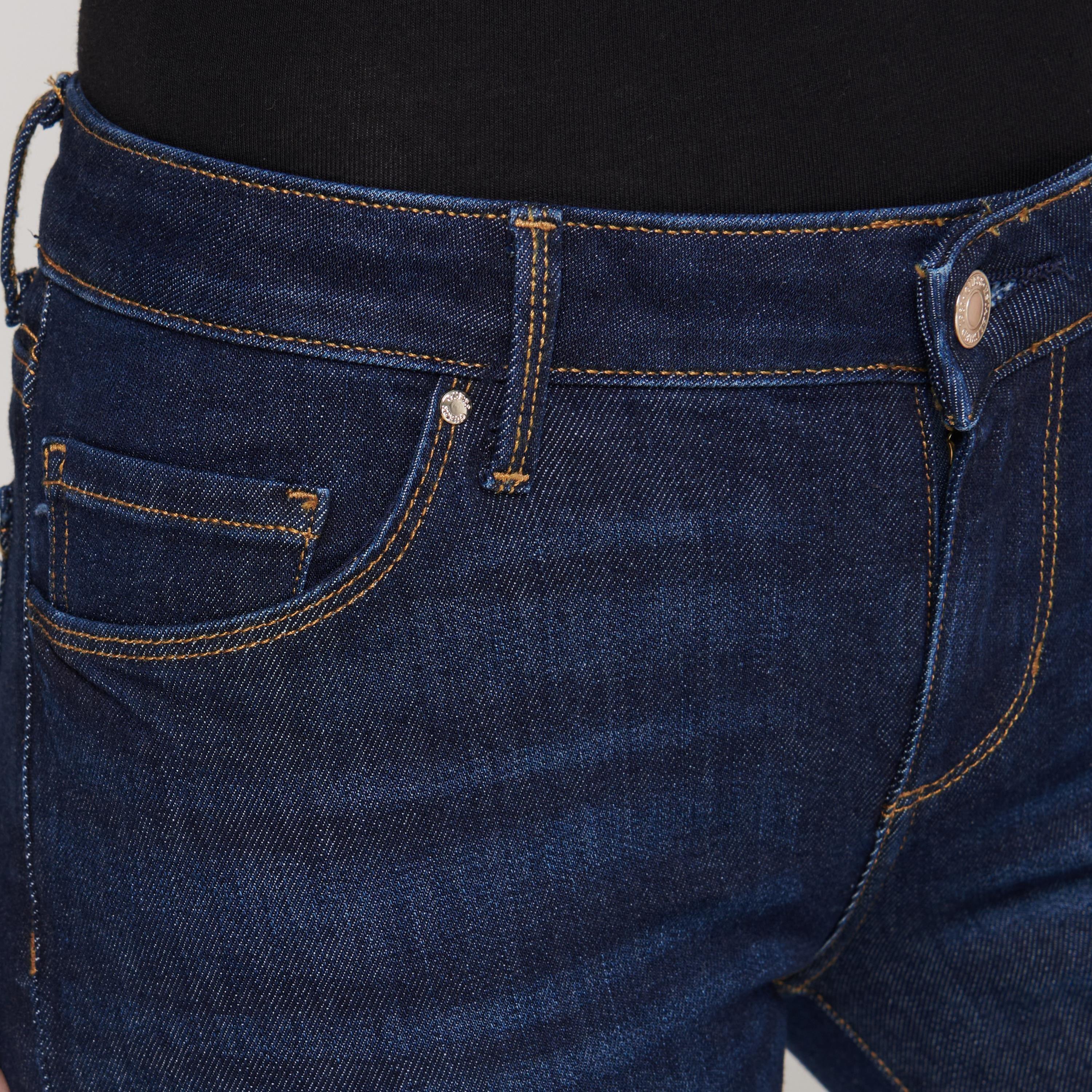 Blue D4GV1 - Guess - High Rise Skinny Jeans - 5