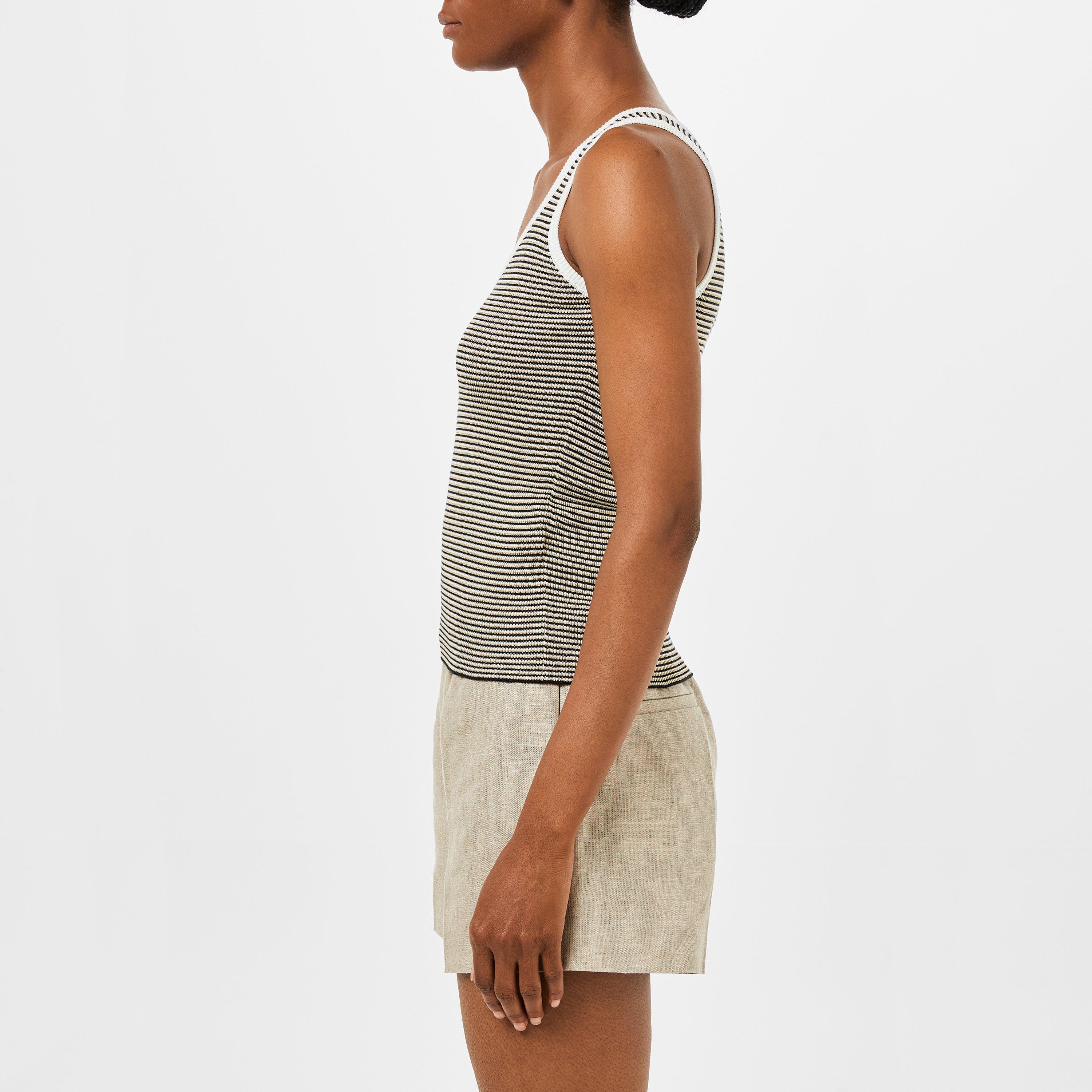 Avorio Navy Oro - Valentino - Ribbed Vest - 2