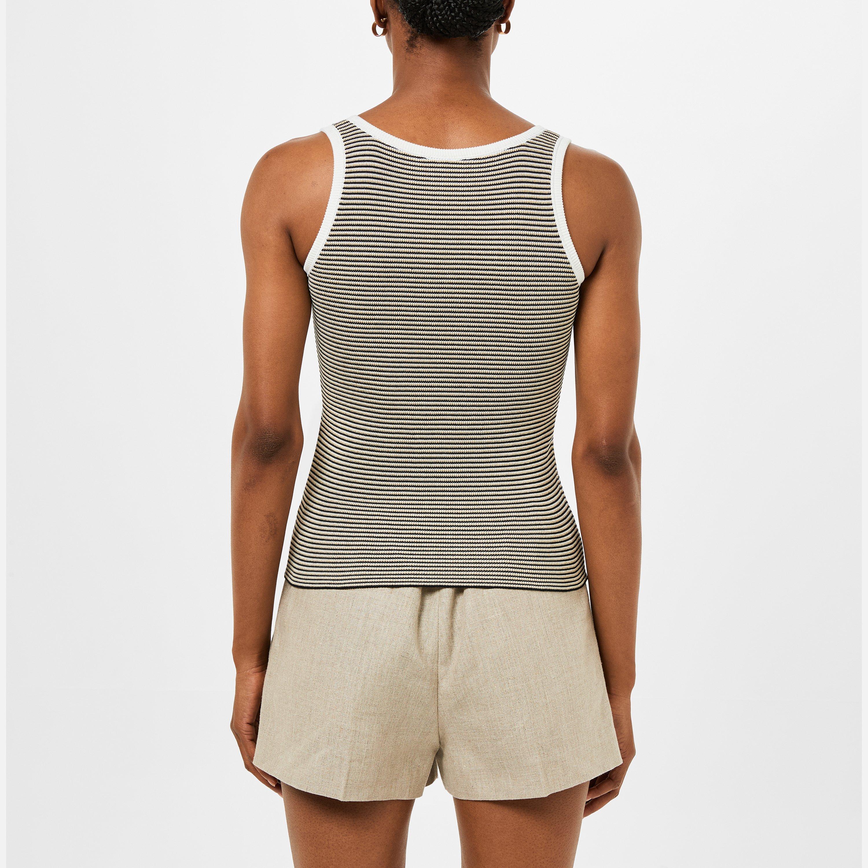 Avorio Navy Oro - Valentino - Ribbed Vest - 3