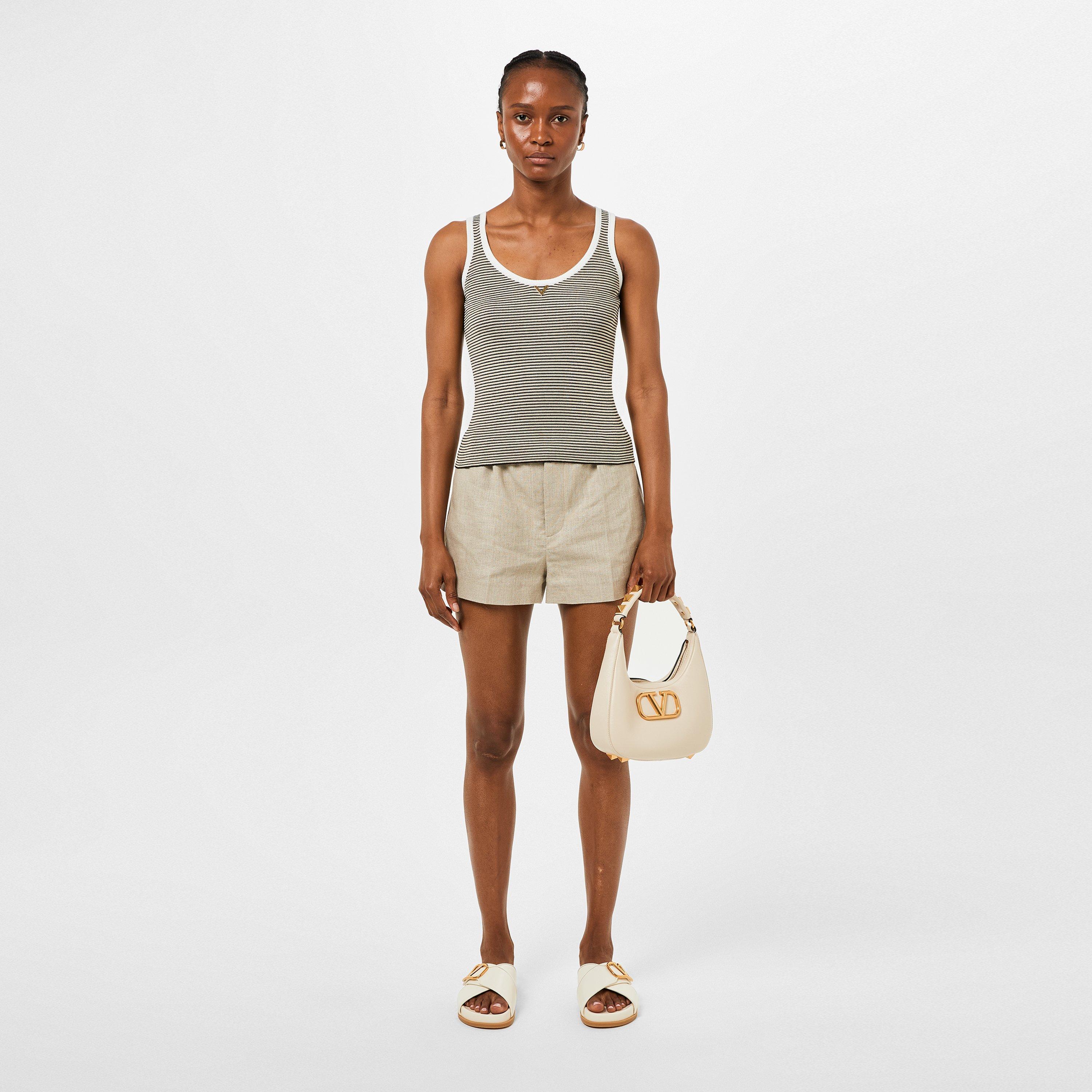 Avorio Navy Oro - Valentino - Ribbed Vest - 4