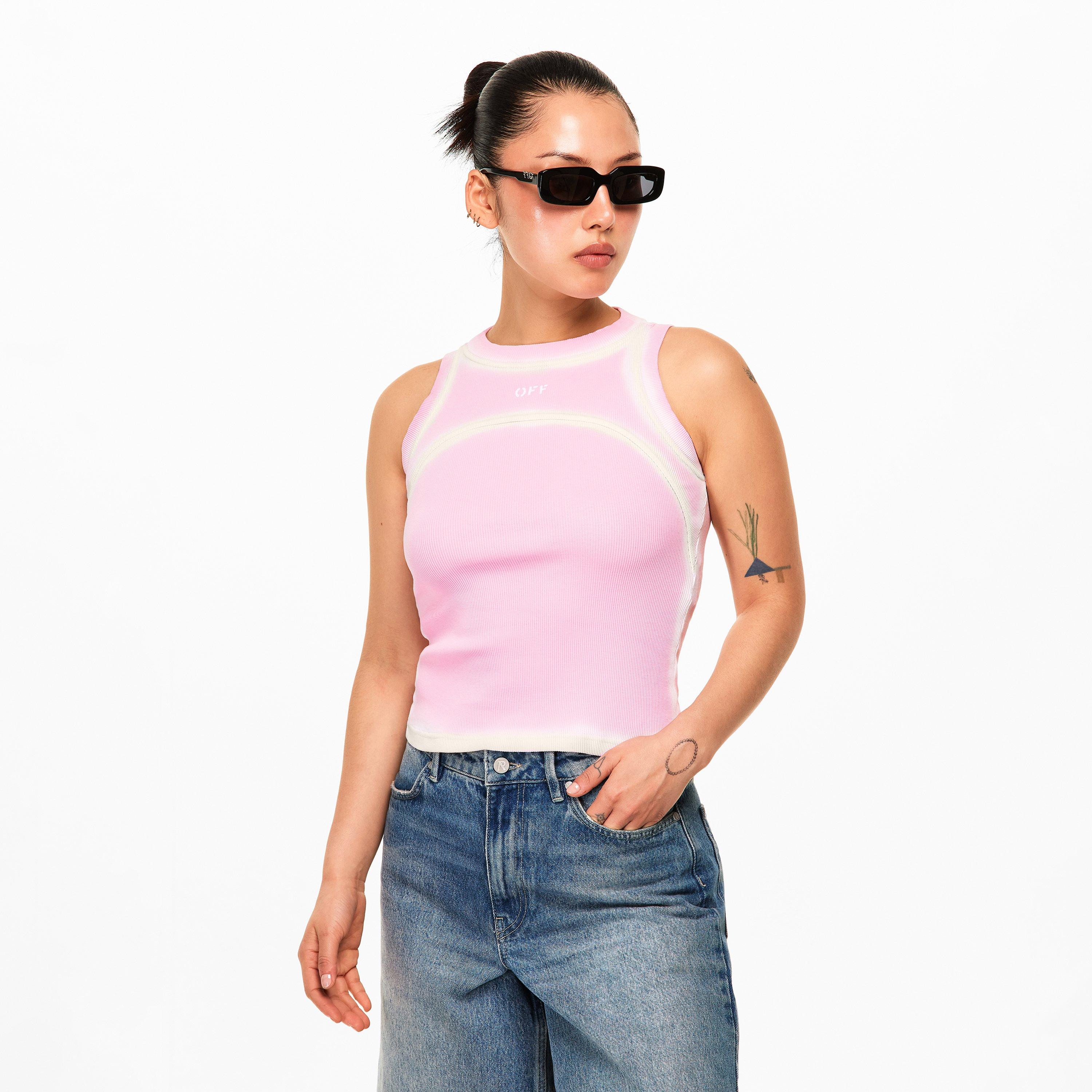 Pink - Off White - Off Spray Tank Ld61 - 3