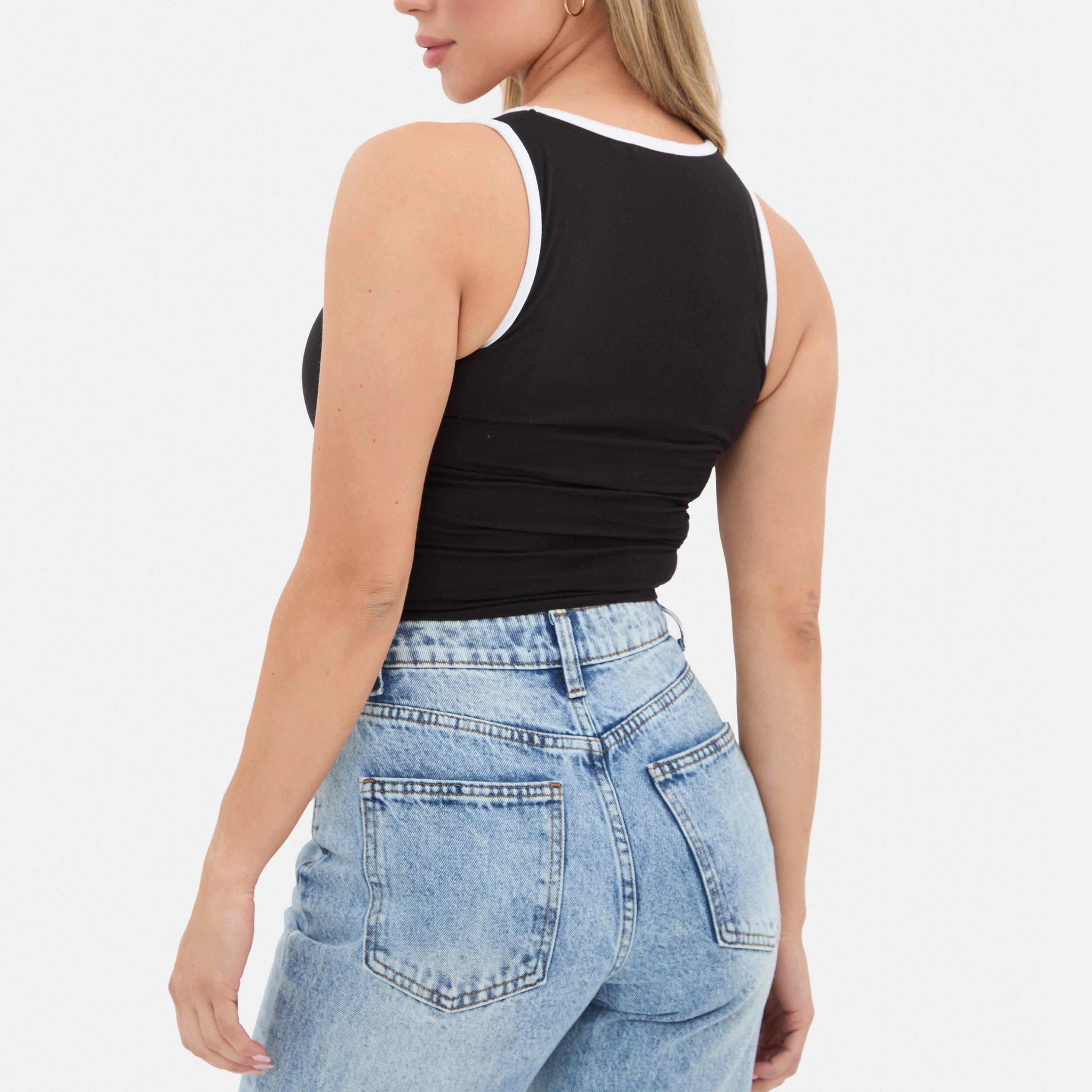 Black - I Saw It First - Contrast Vest Top - 3