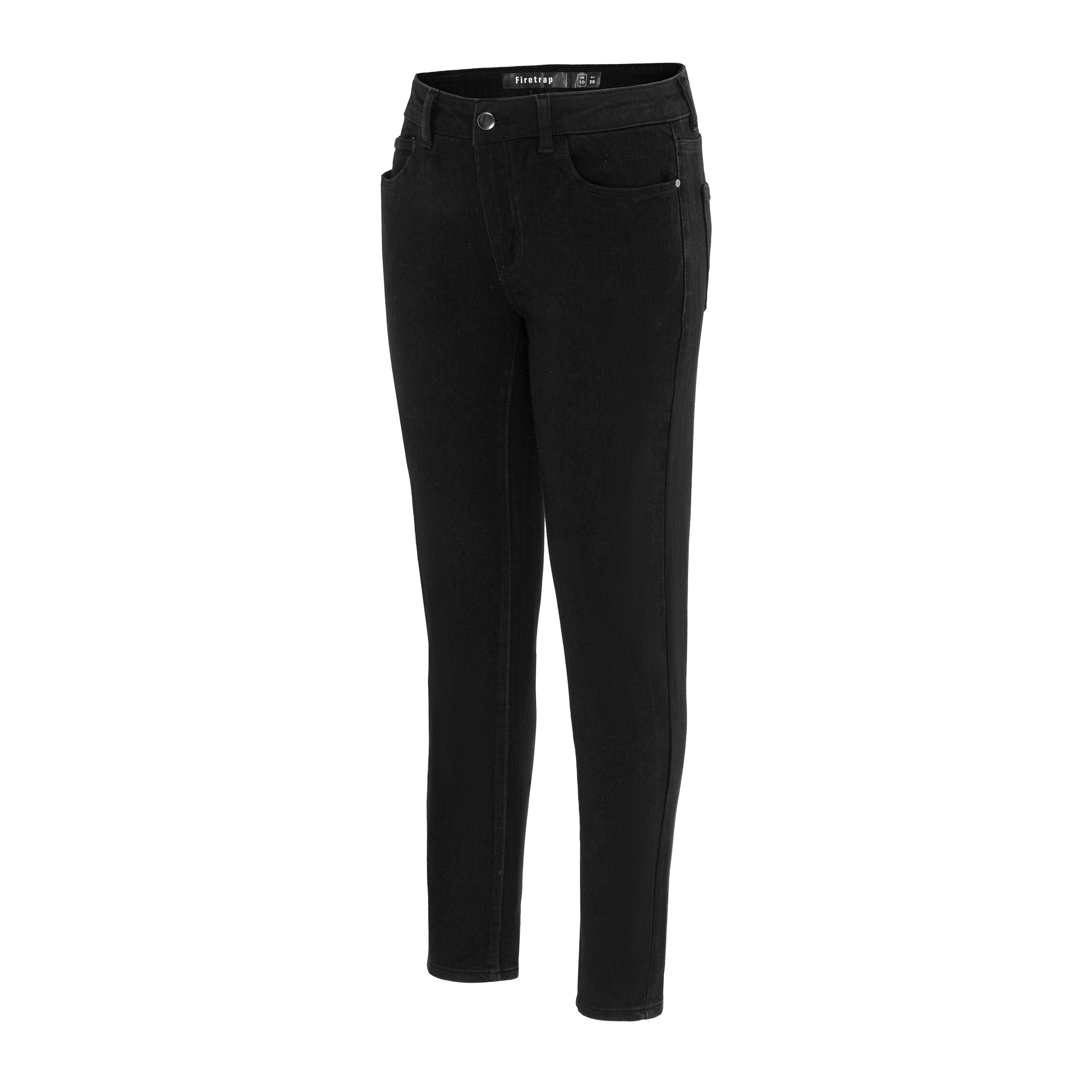 Black - Firetrap - Md Rse Skinny Ladies - 3