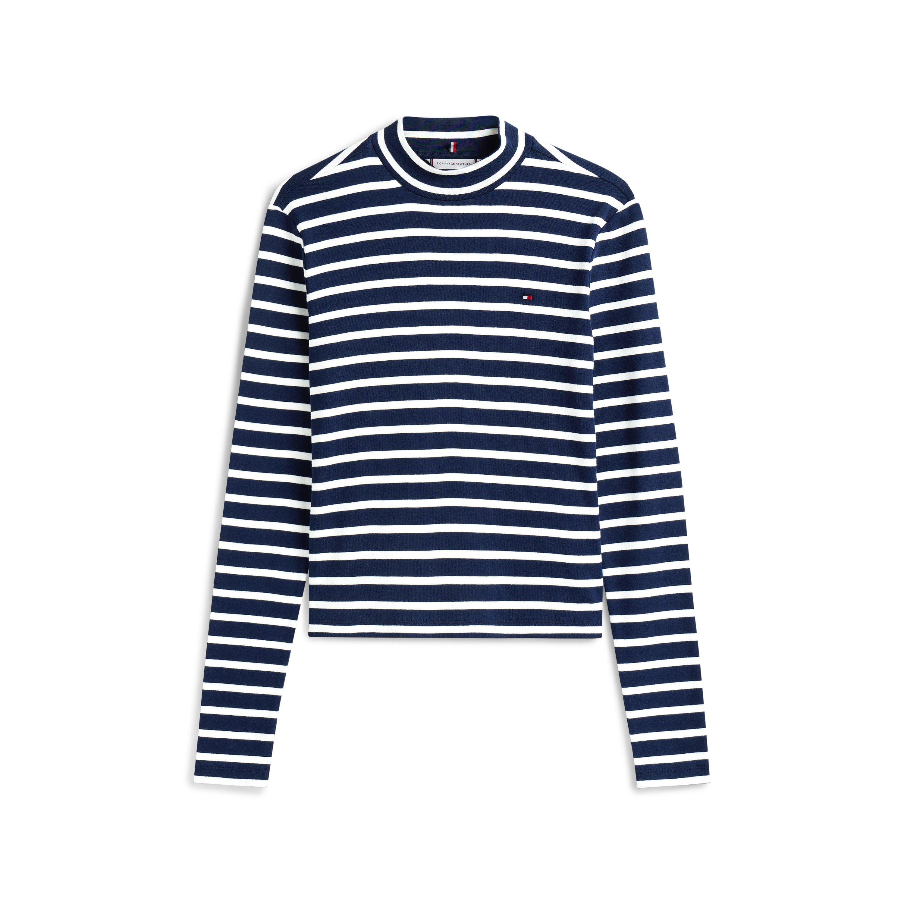 Dark Night Navy - Tommy Hilfiger - Women's Slim Cody Long-Sleeve T-Shirt - 1