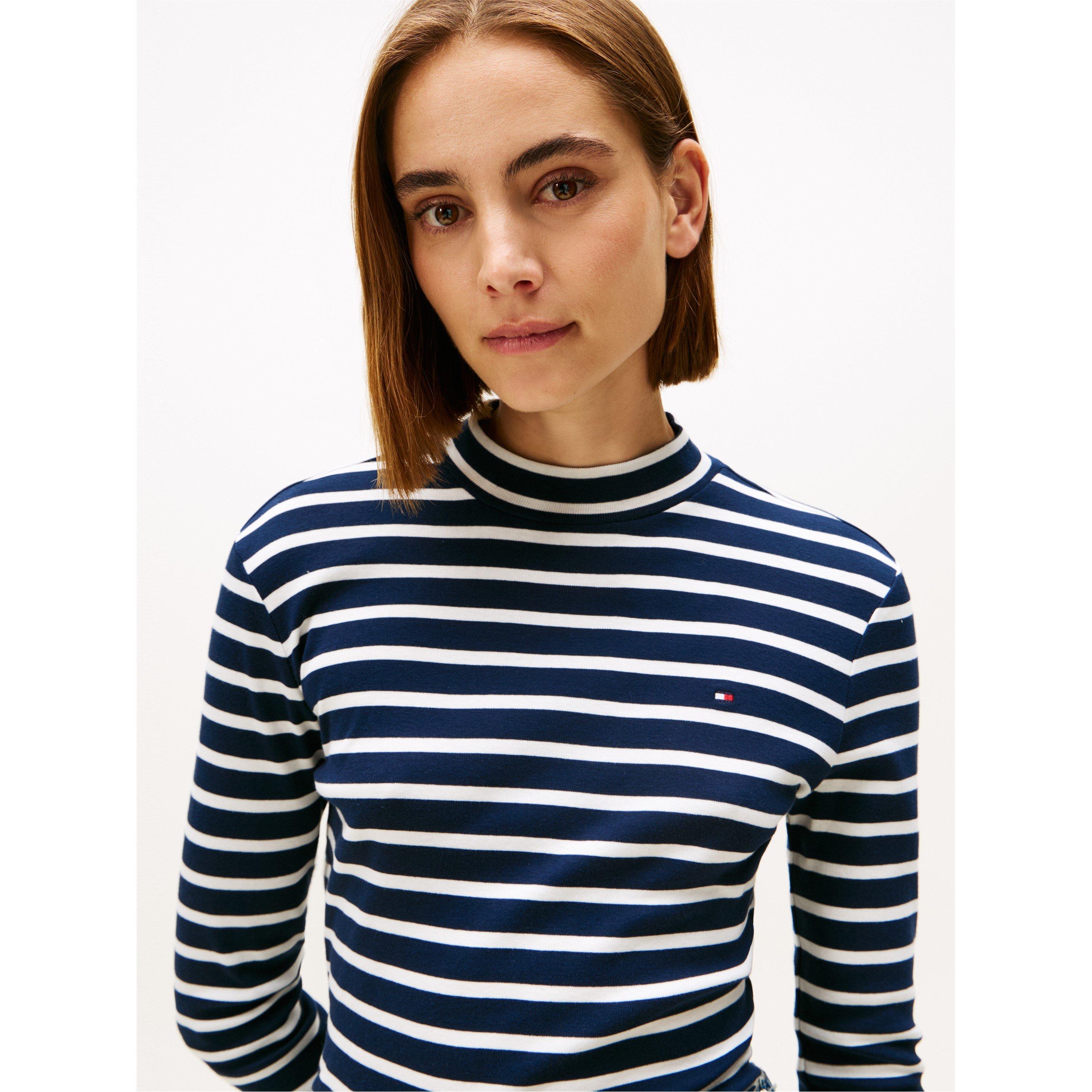 Dark Night Navy - Tommy Hilfiger - Women's Slim Cody Long-Sleeve T-Shirt - 5
