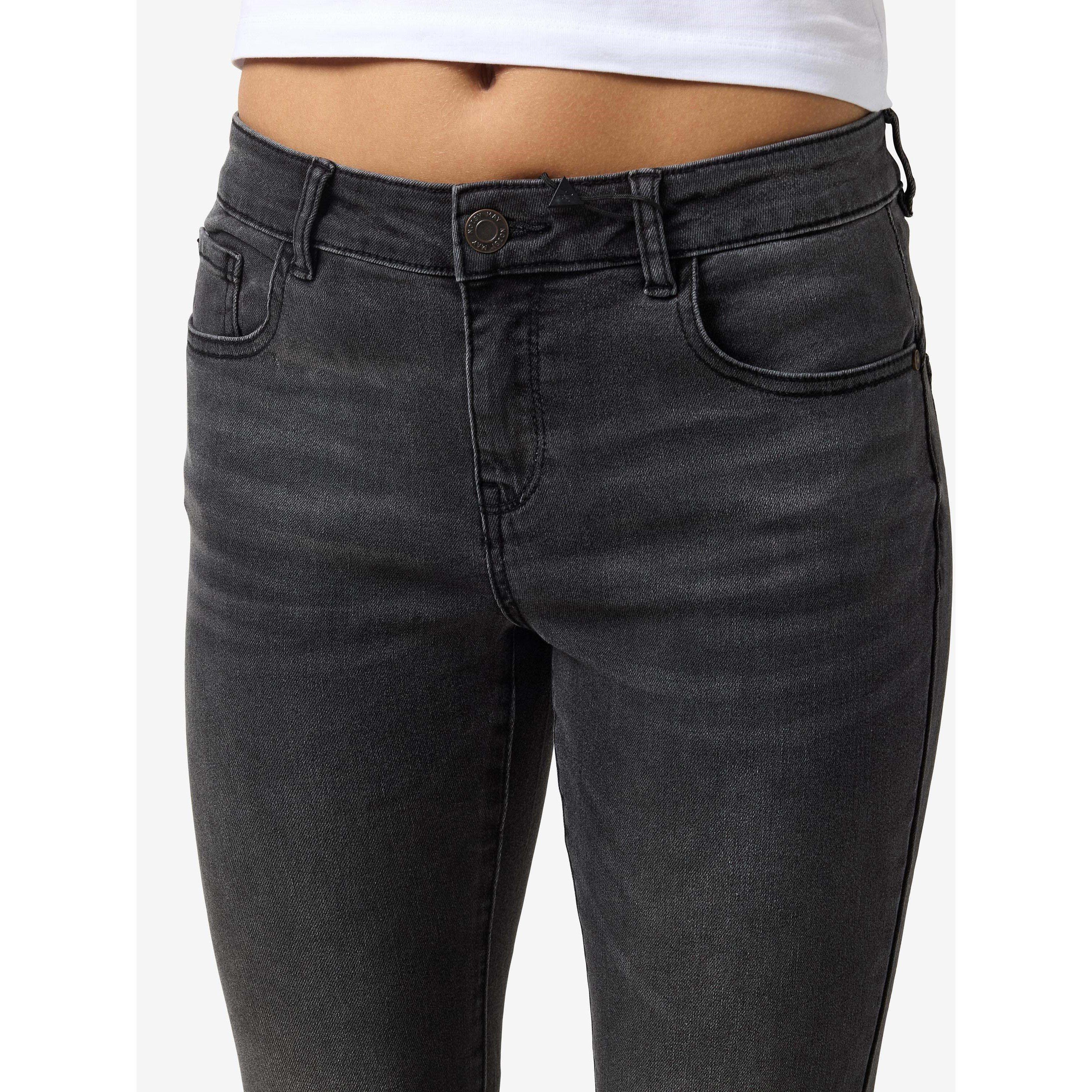 Dark Grey Denim - Noisy May - Shaper Skinny Jeans - 5